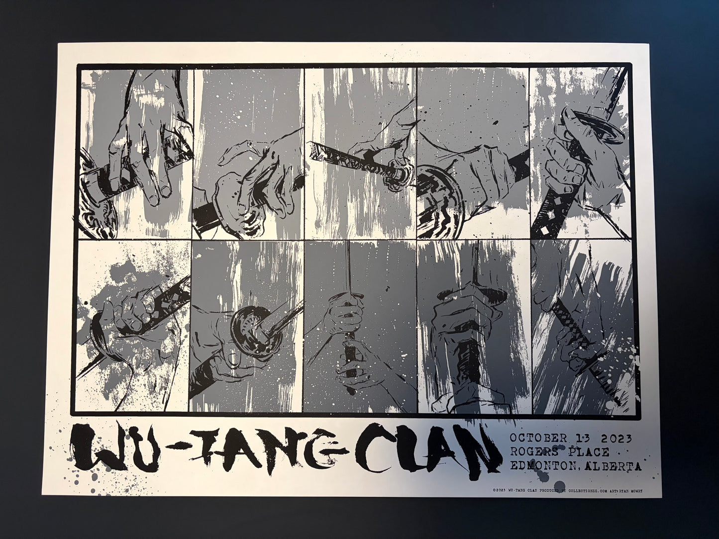 Wu-Tang Clan Poster Edmonton, Alberta 2023 - Ryan Mowry