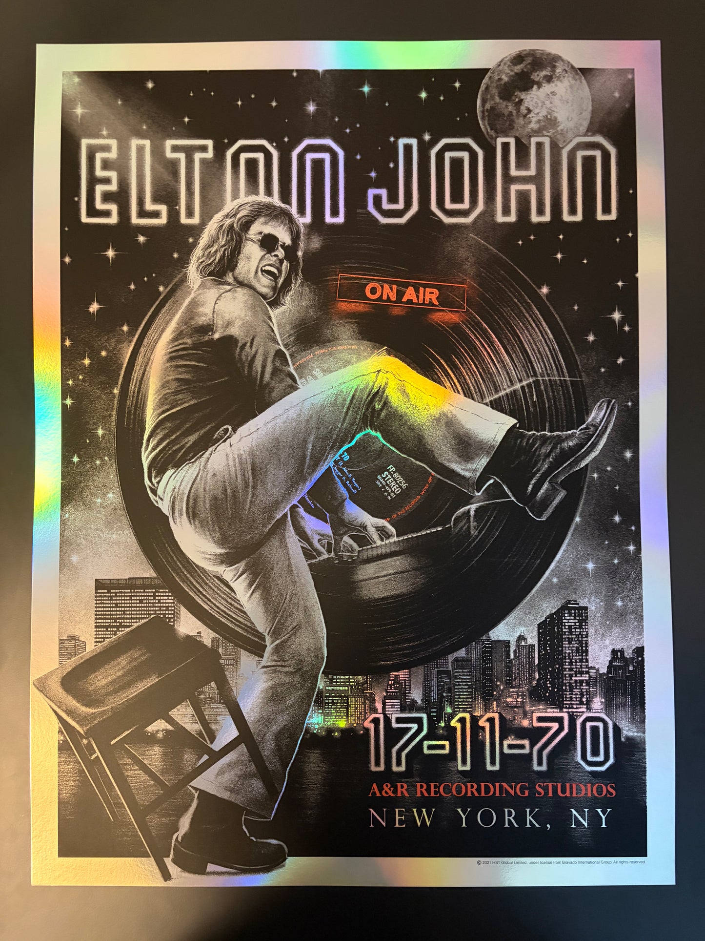Elton John Poster New York, New York 2021 (Foil) - Ryan Richardson Pratt
