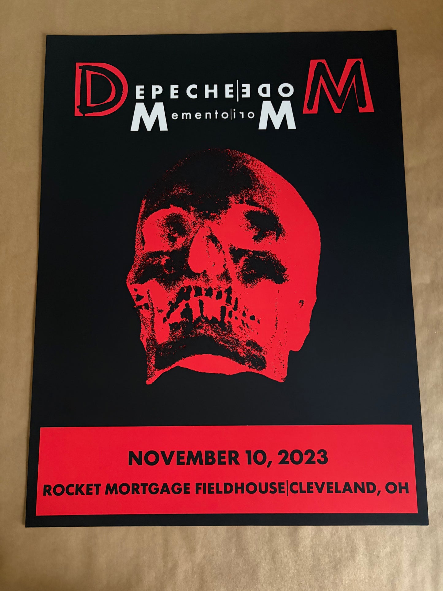 Depeche Mode Poster Cleveland, Ohio 2023