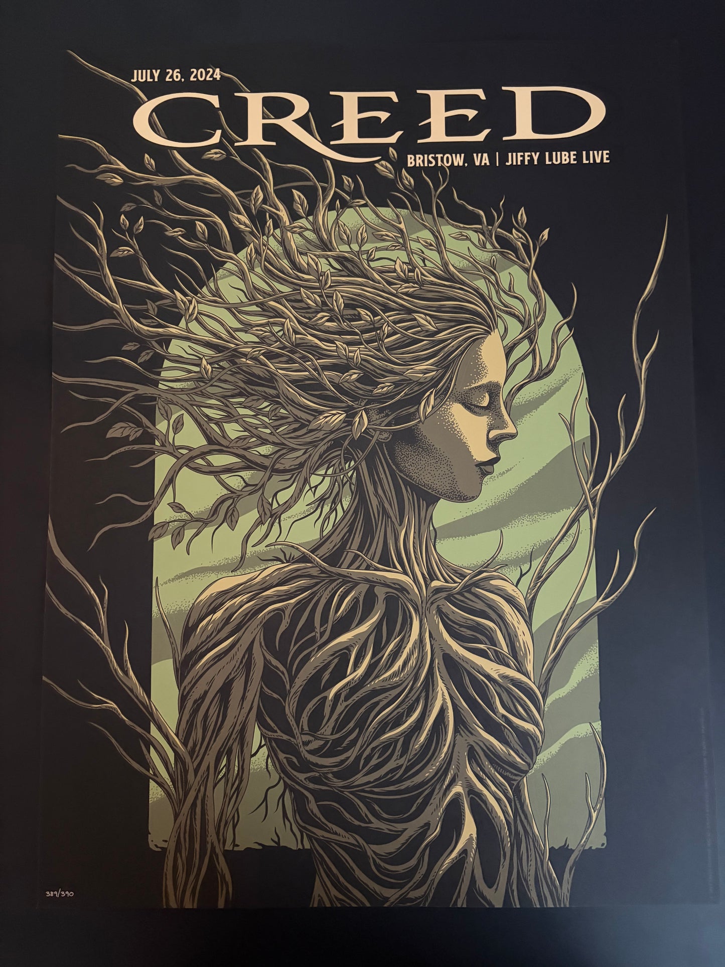 Creed Poster Bristow, Virginia 2024 - Marlo Cruzlight