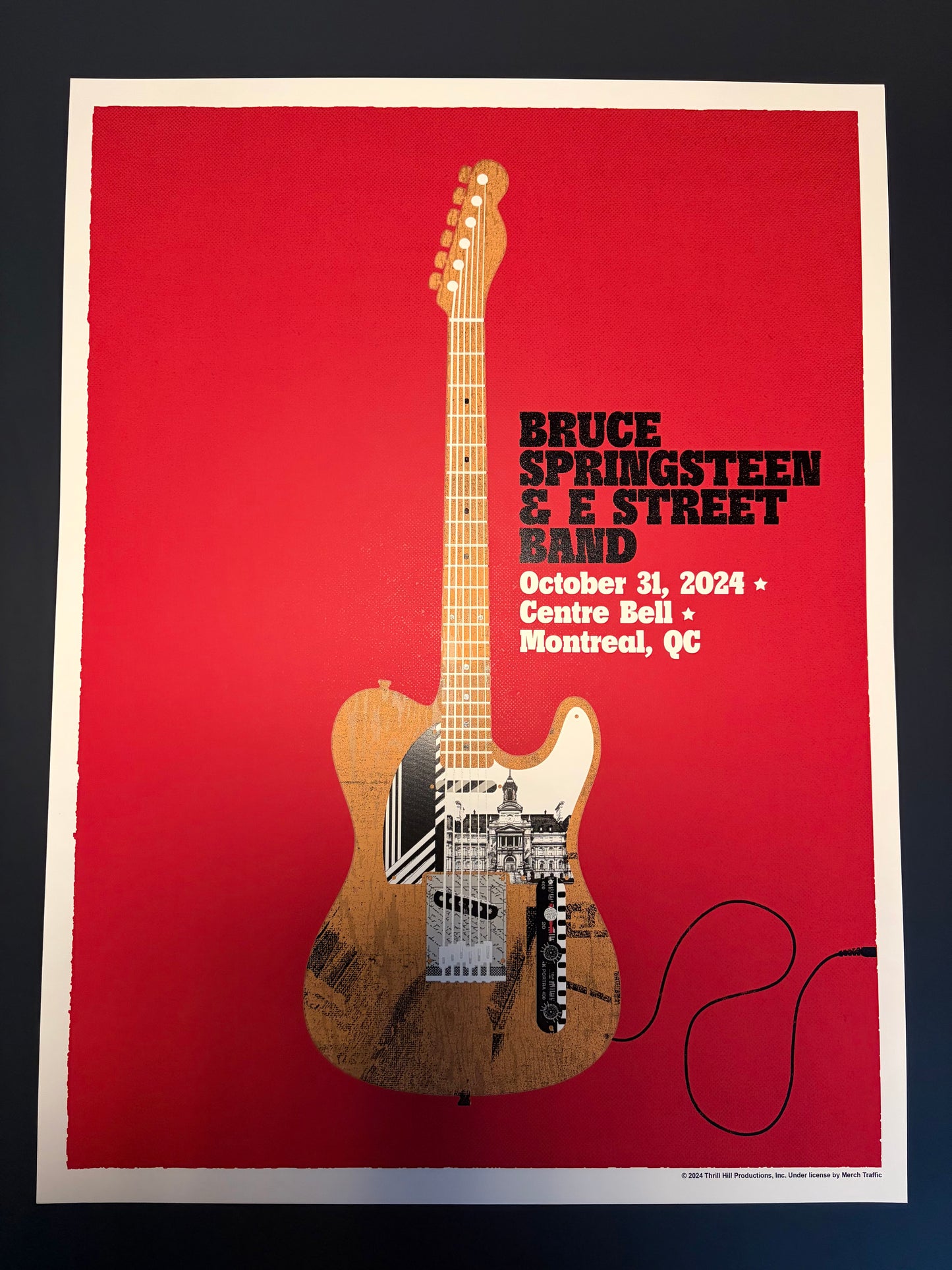 Bruce Springsteen Poster Montreal, Quebec 2024 - Matt Needle