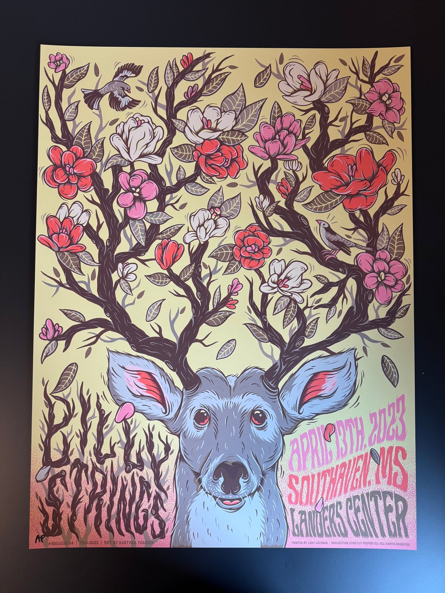 Billy Strings Poster Southaven, Mississippi 2023 - Kentaro Yoshida