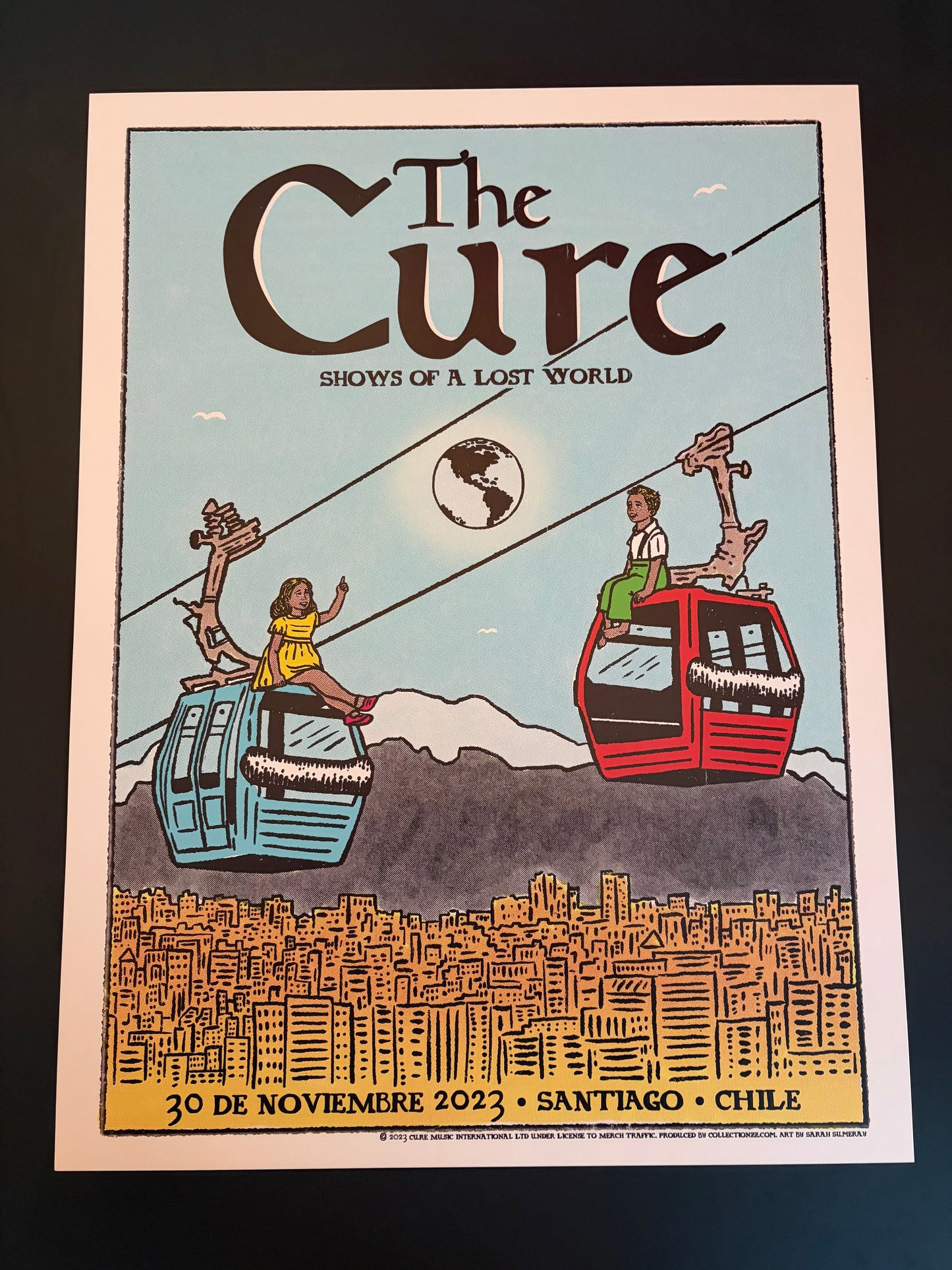 The Cure Poster Santiago, Chile 2023 - Sarah Sumeray