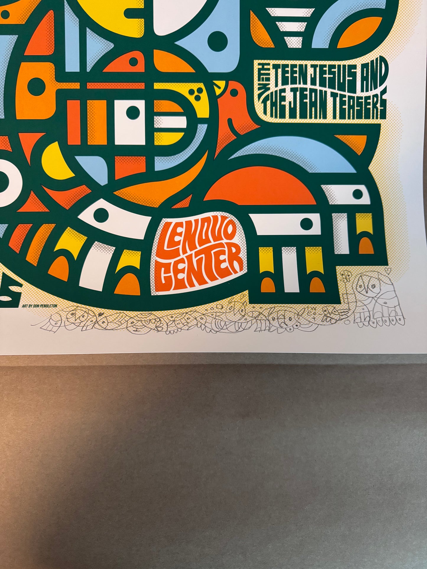 Pearl Jam Poster Raleigh, North Carolina 2025 (Green Variant) - Don Pendleton