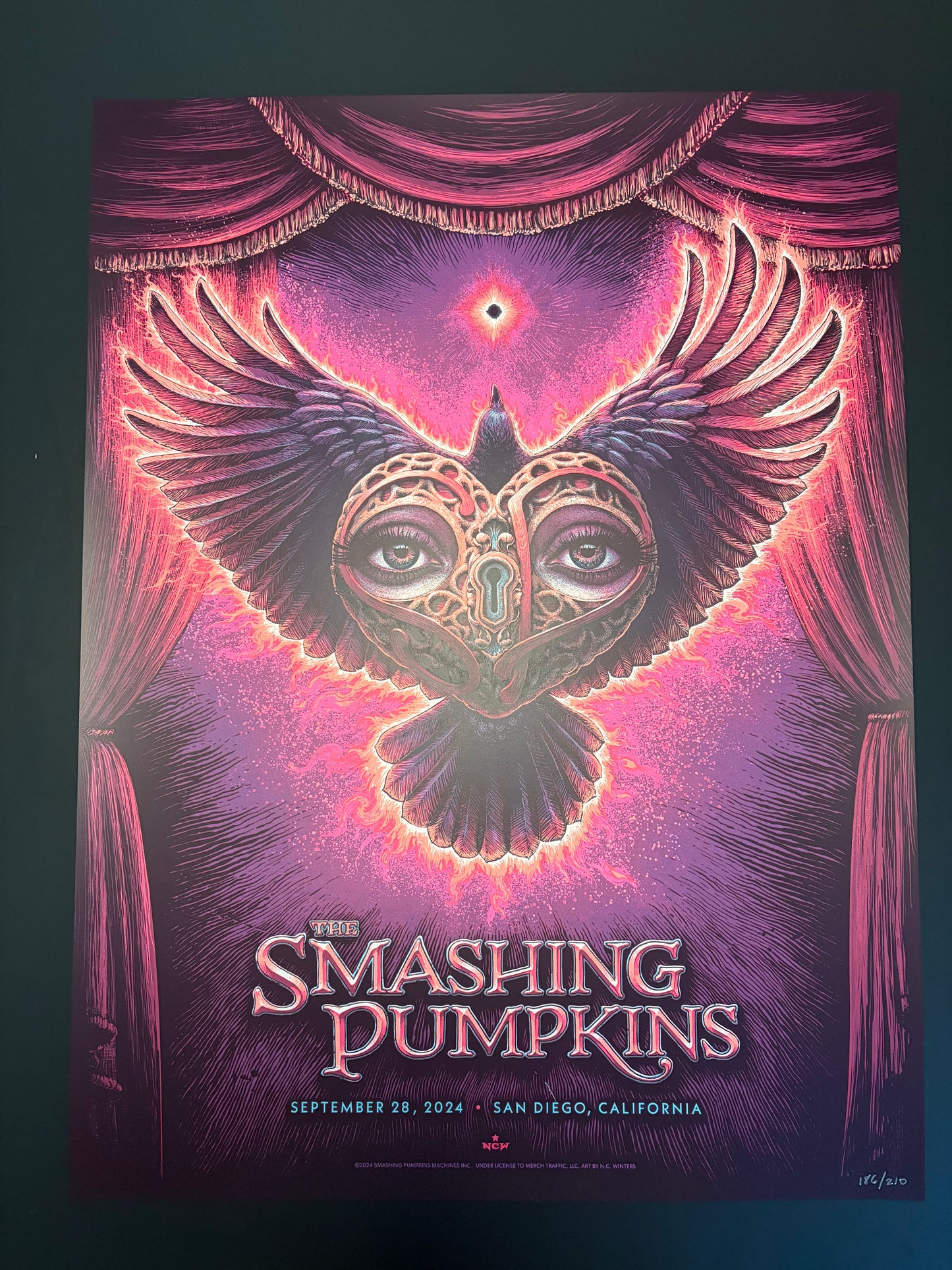Smashing Pumpkins Poster San Diego, California 2024 - N. C. Winters