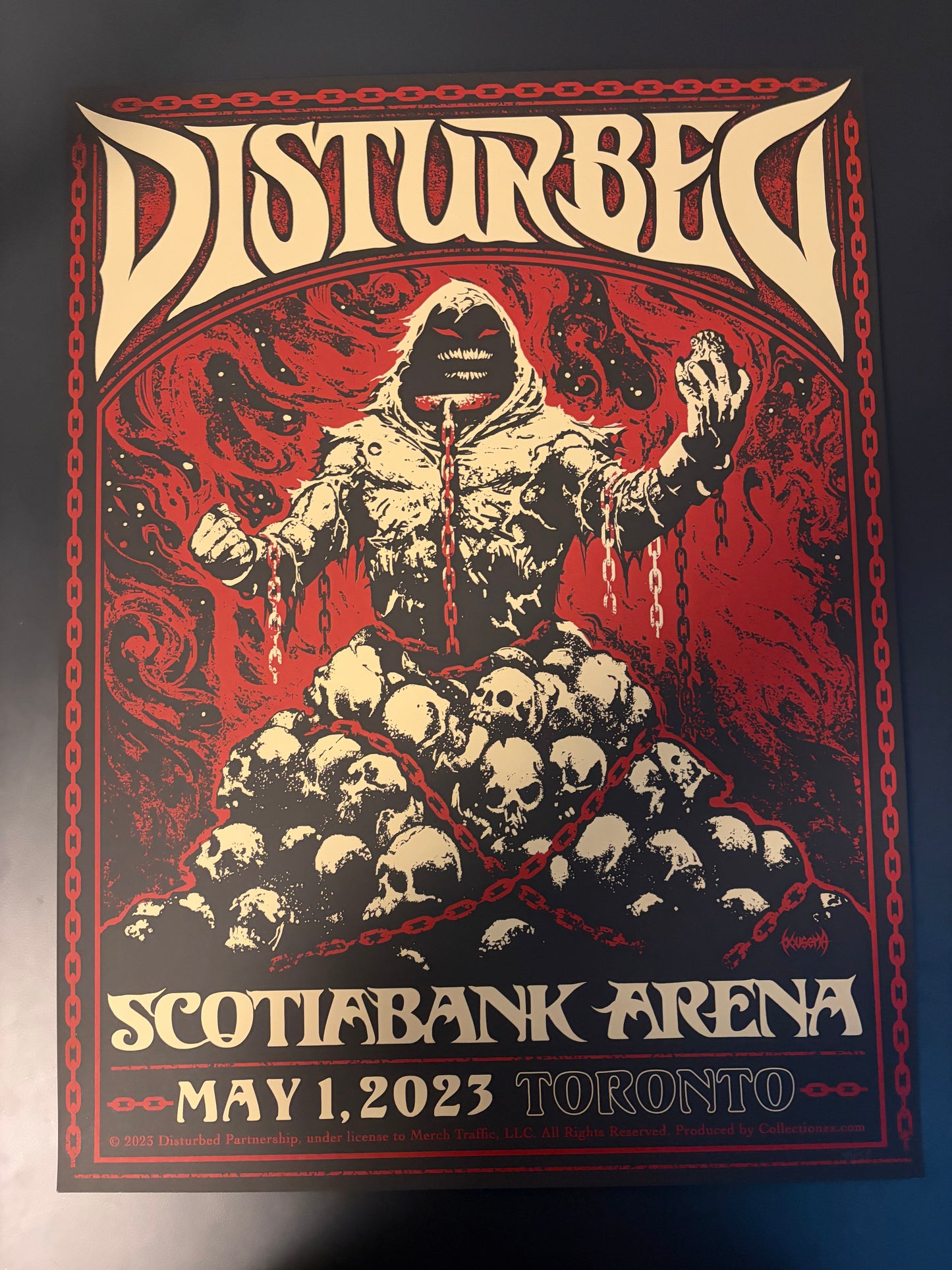 Disturbed Poster Toronto, Ontario 2023 - James Bousema