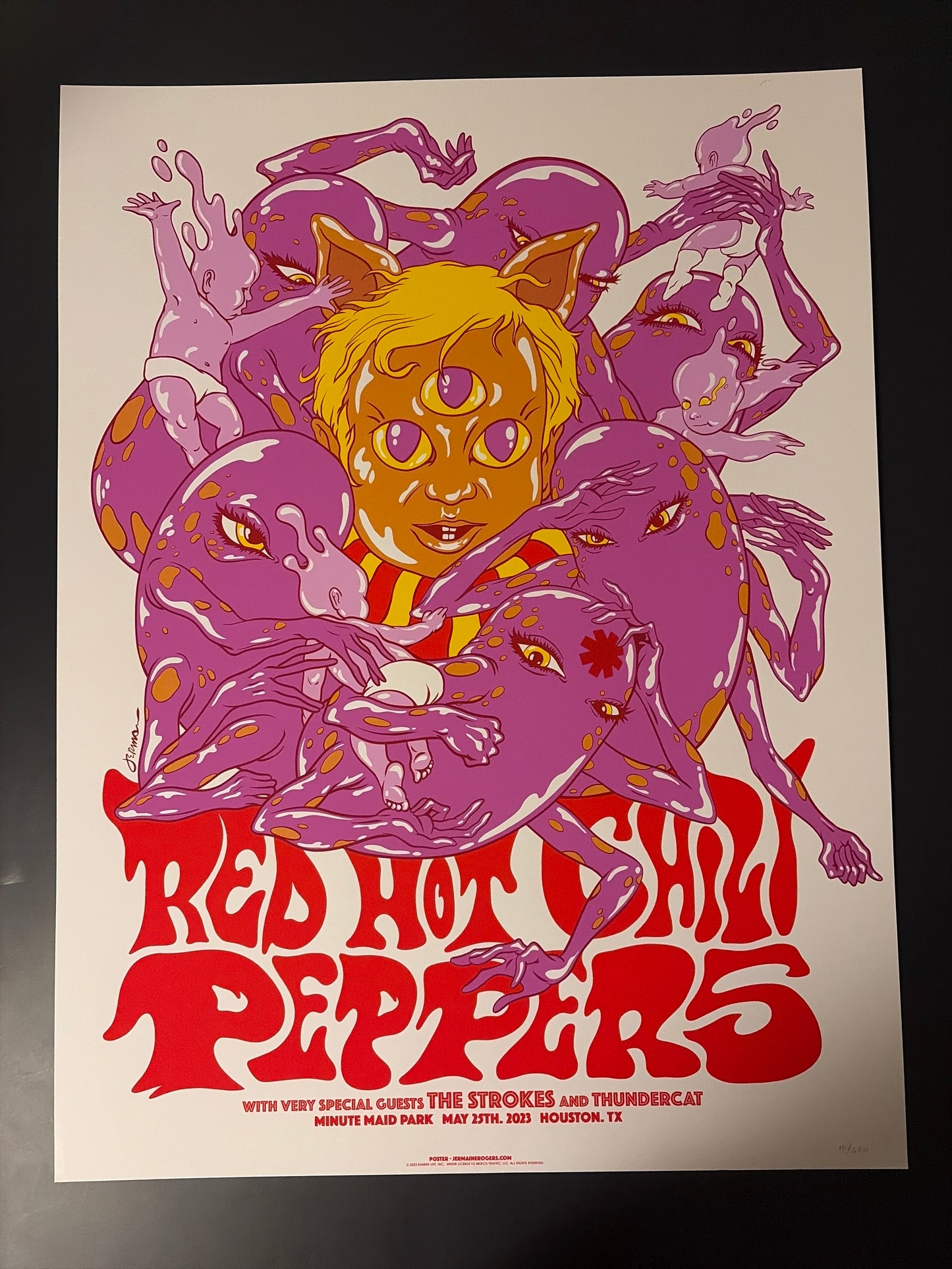 Red Hot Chili Peppers Poster Houston, Texas 2023 - Jermaine Rogers