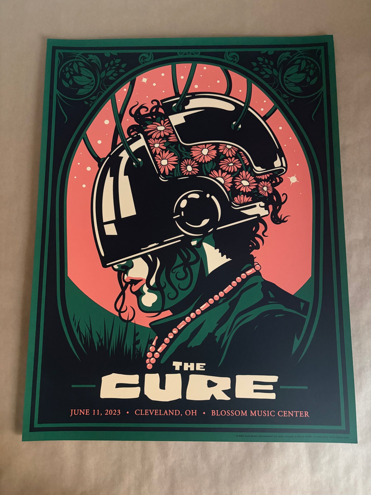 The Cure Poster Cleveland, Ohio 2023 - Jack Gregory