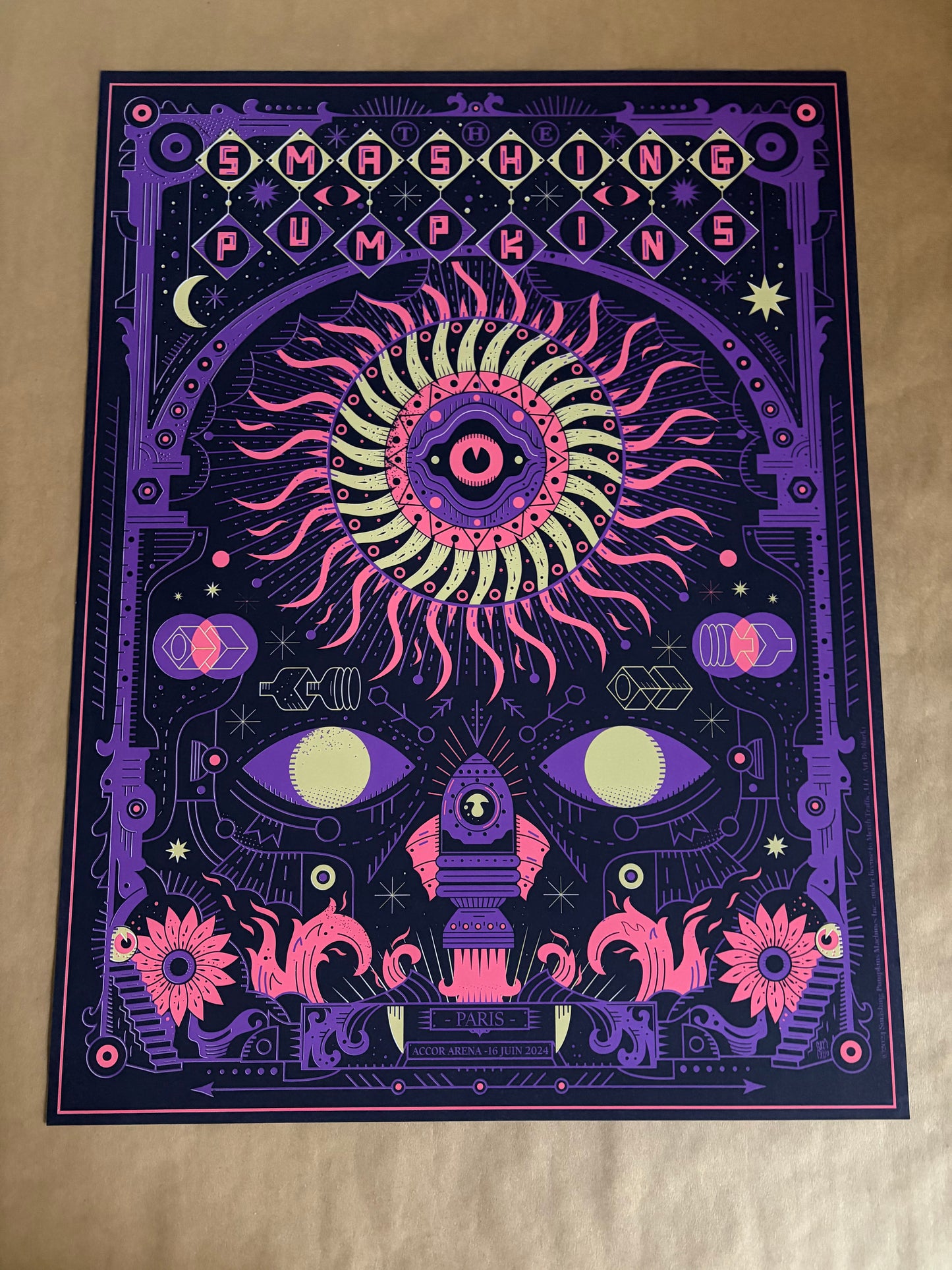 Smashing Pumpkins Poster Paris, France 2024 - Niark1