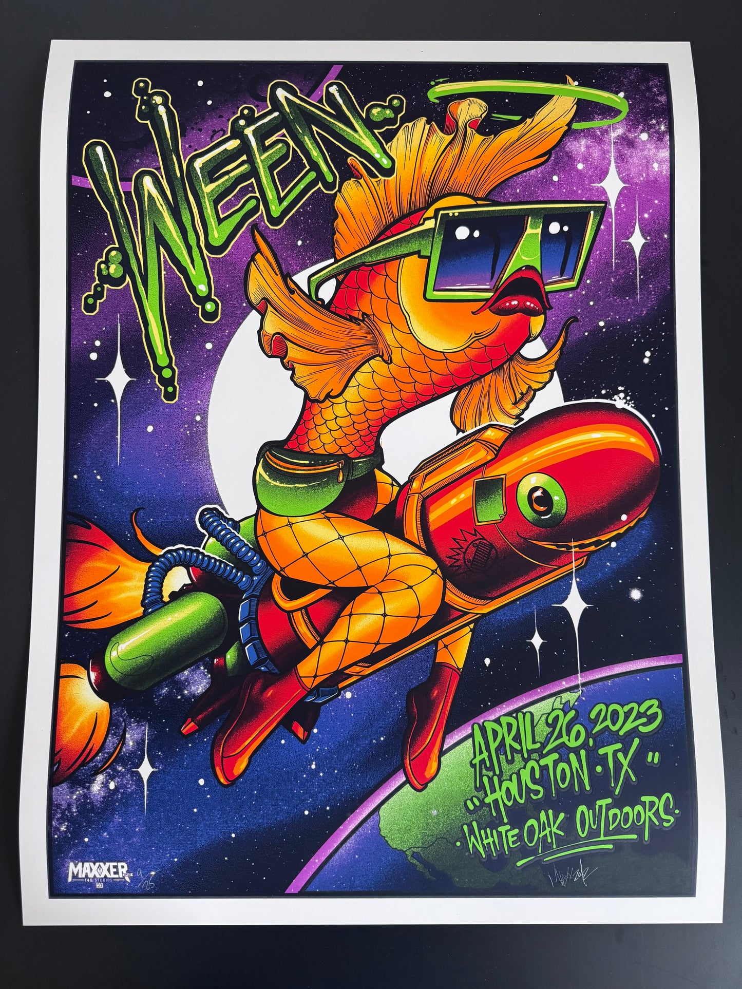 Ween Poster Houston, Texas 2023 (Variant) - Maxx242