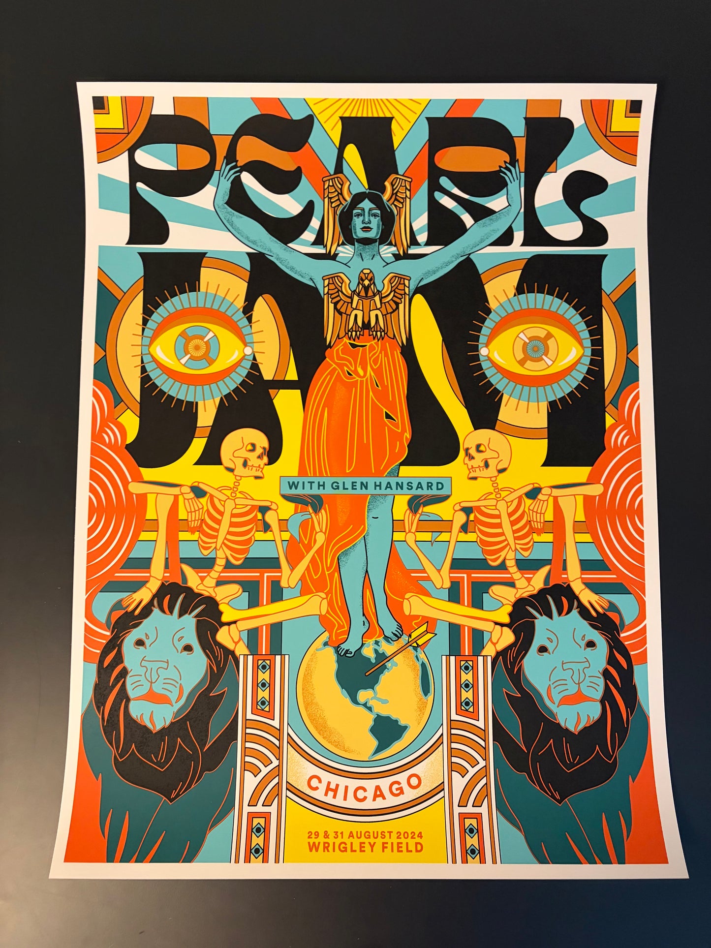 Pearl Jam Poster Chicago, Illinois 2024 - Justine McAllister