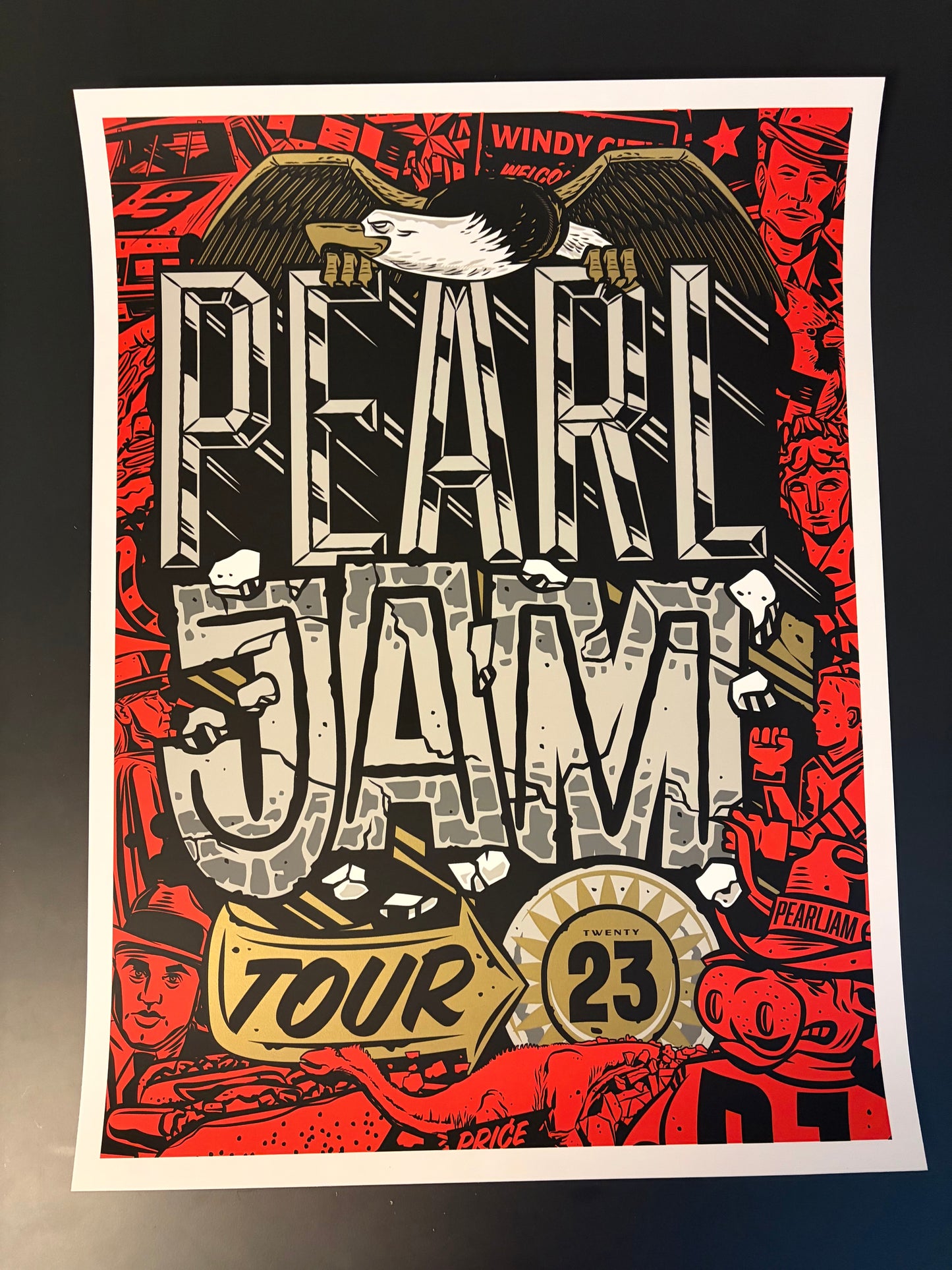 Pearl Jam 2023 Tour Poster - Travis Price
