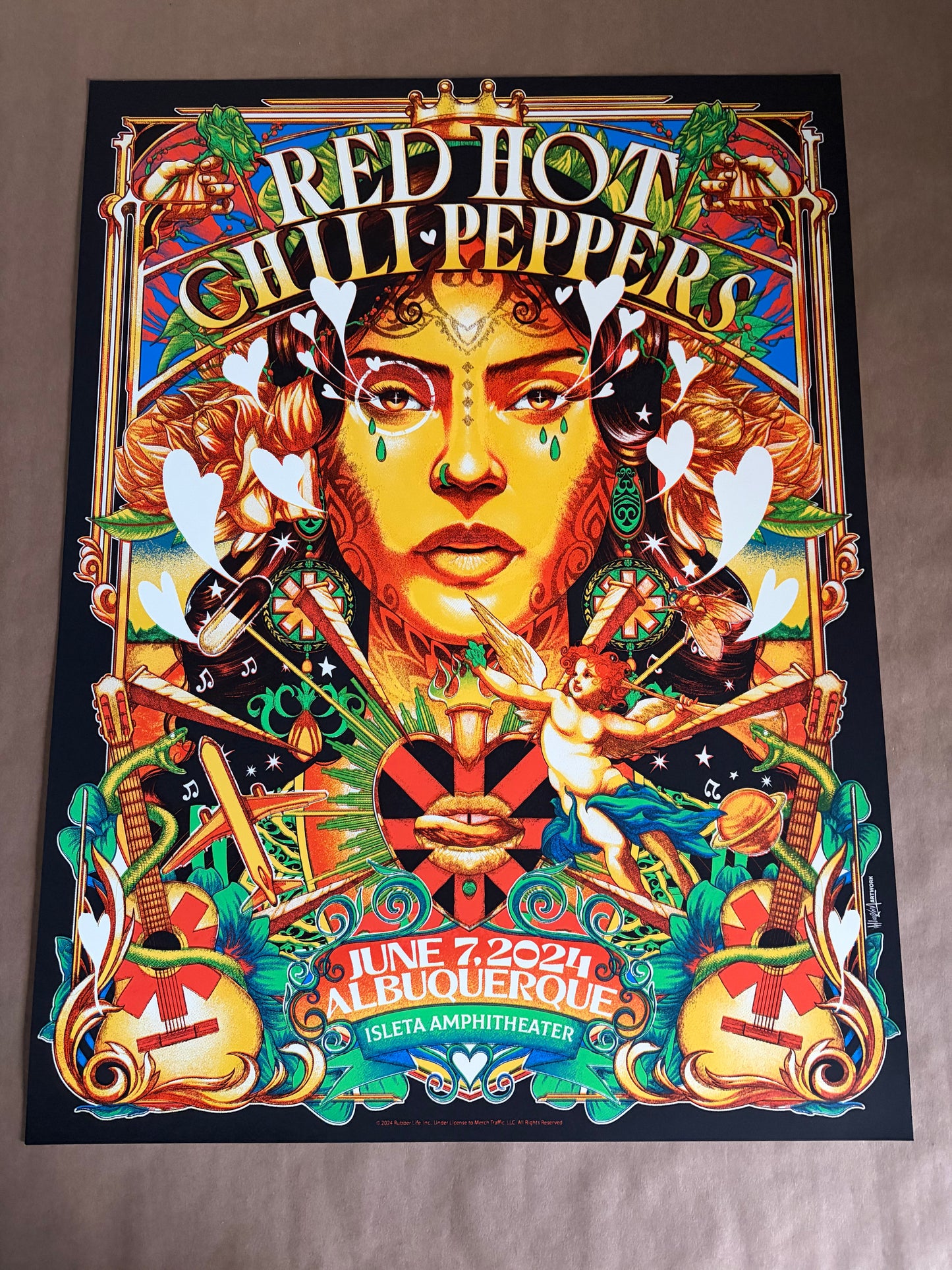 Red Hot Chili Peppers Poster Albuquerque, New Mexico 2024 - Wildner Lima