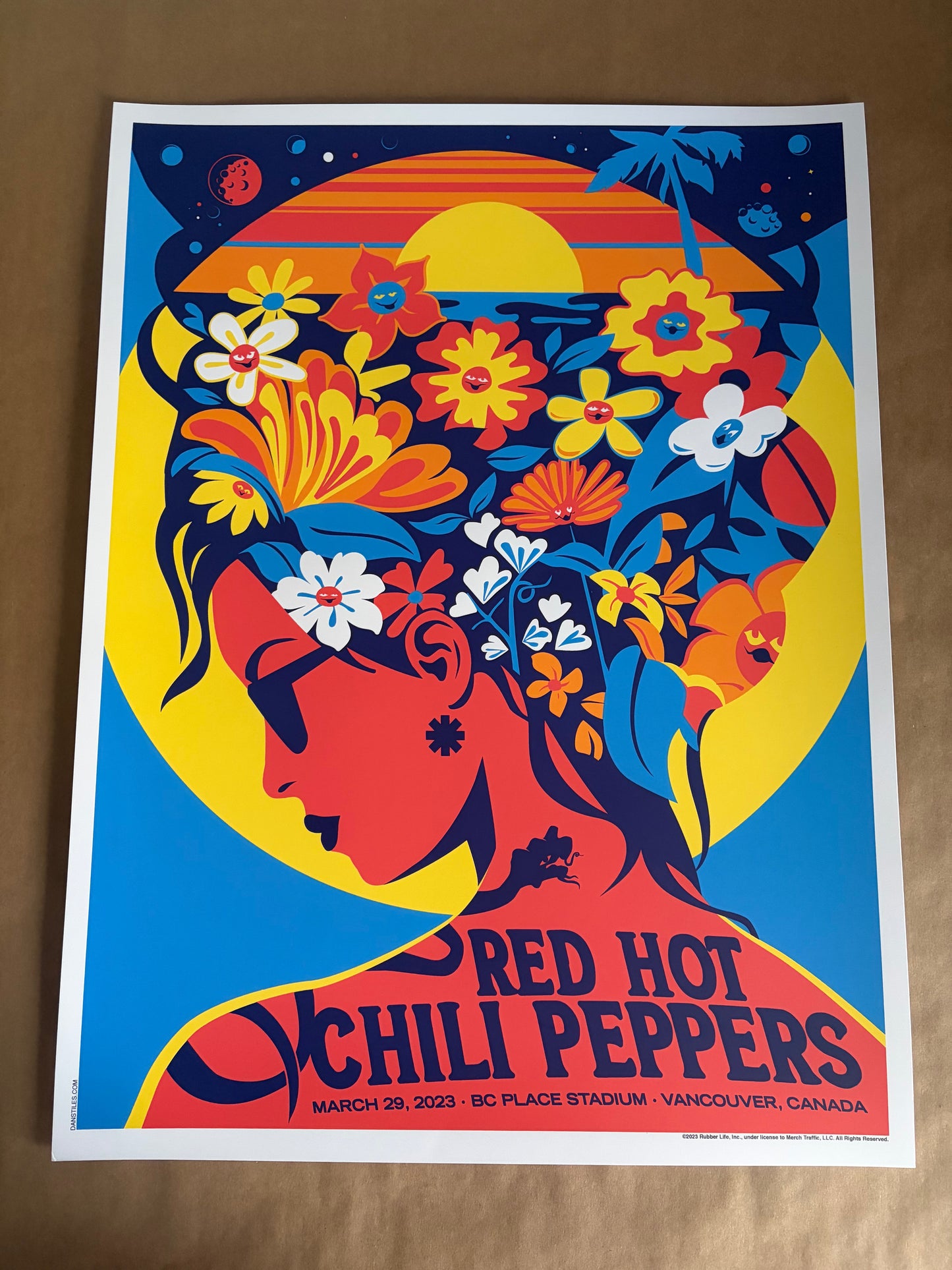 Red Hot Chili Peppers Poster Vancouver, Canada 2023 - Dan Stiles