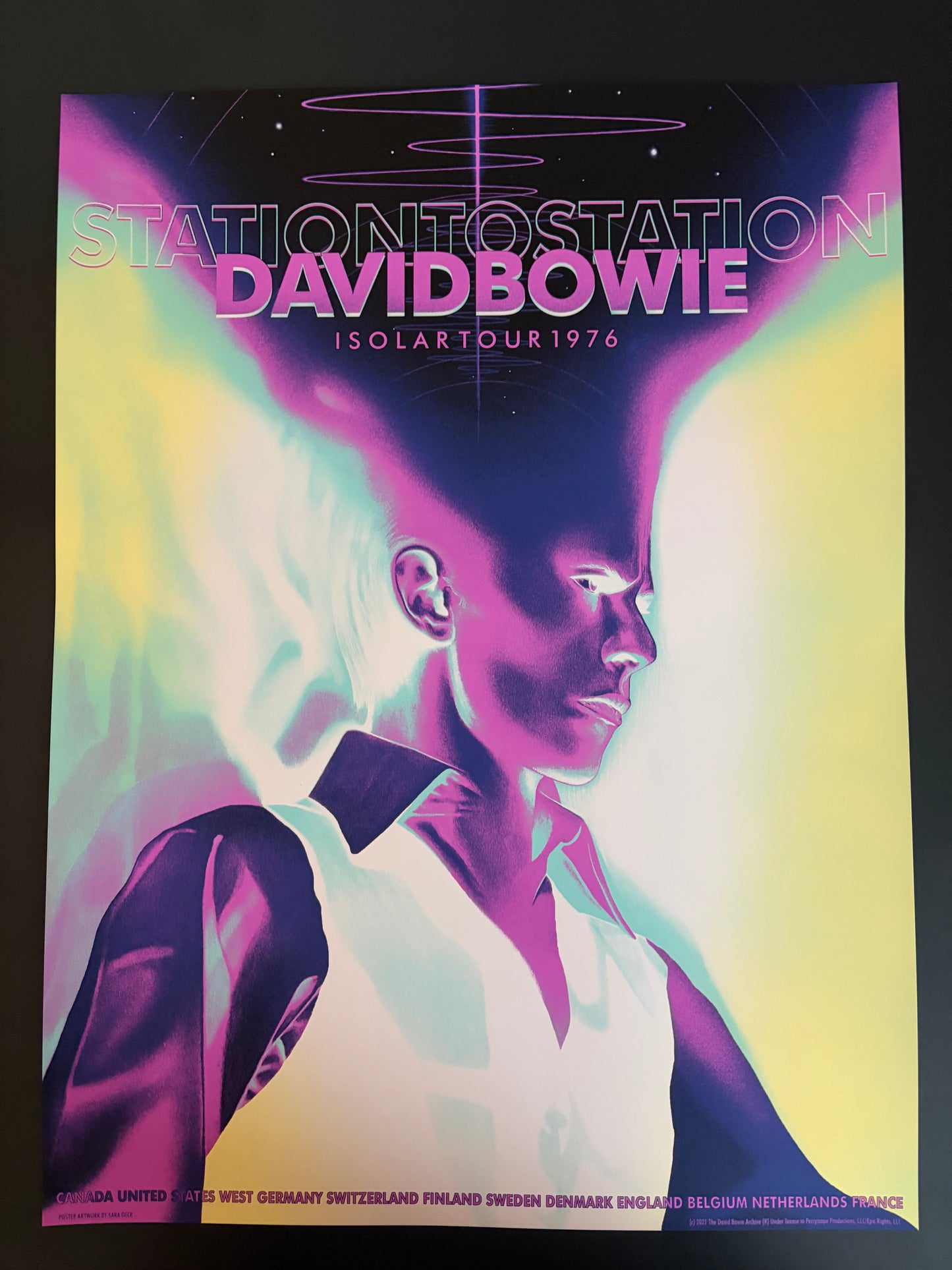 David Bowie Isolar Tour 1976 Poster 2021 - Sara Deck