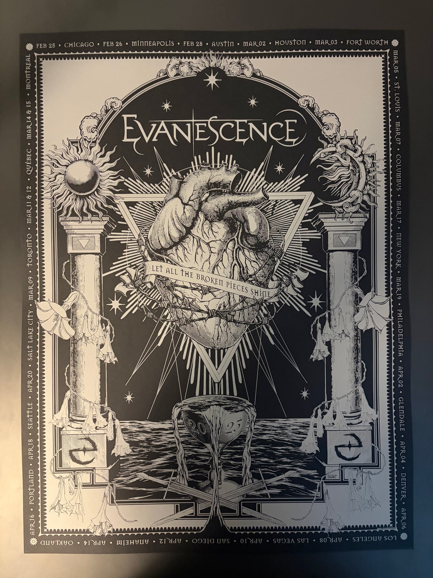 Evanescence Will of the People Tour Poster 2023 - Carin Hazmat
