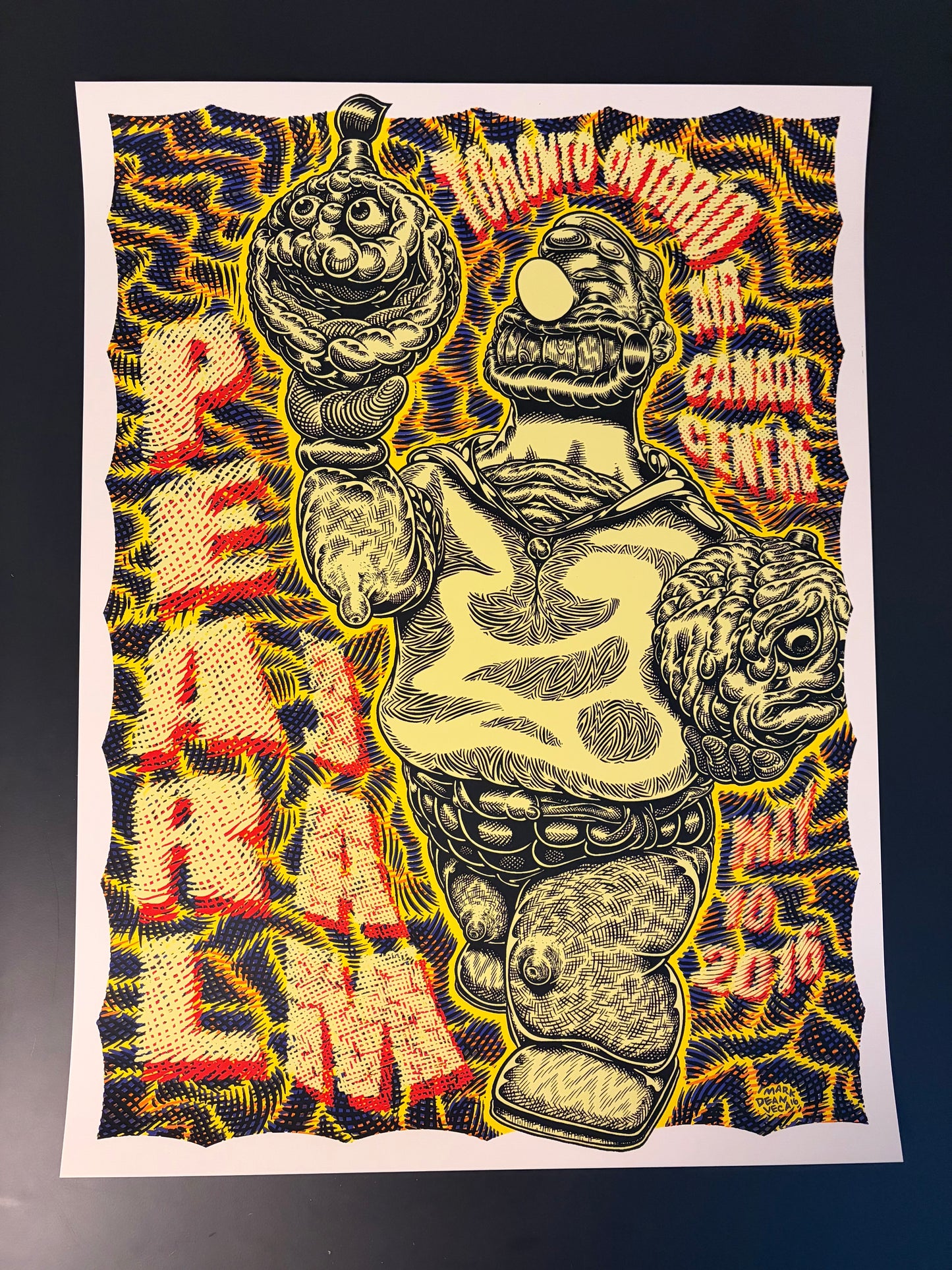 Pearl Jam Poster Toronto, Ontario, Canada 2016 - Mark Dean Veca