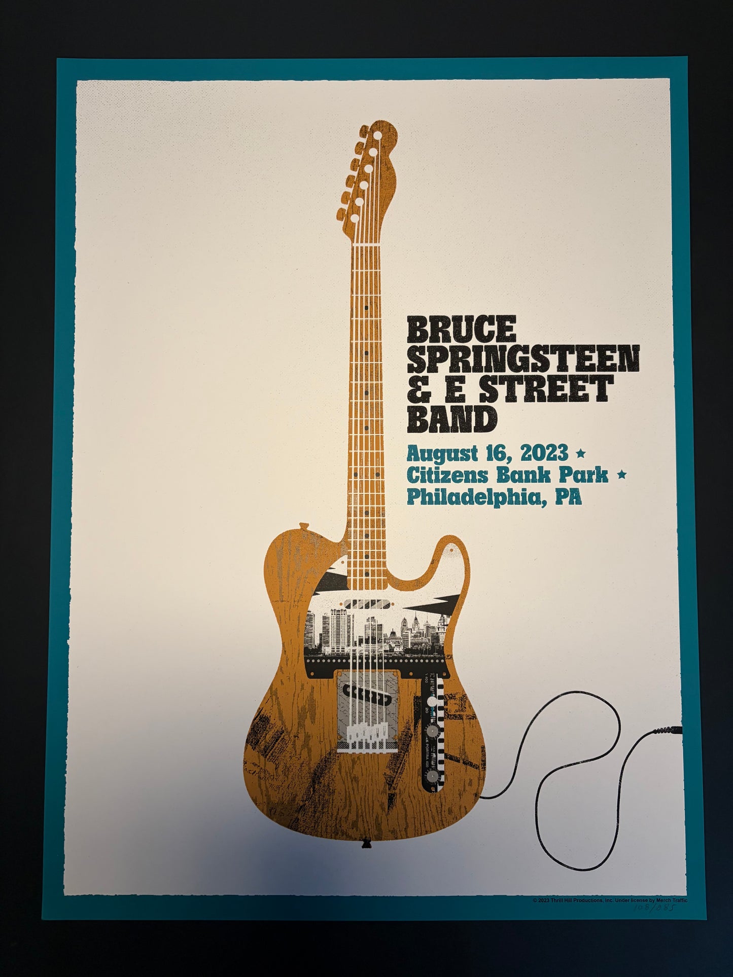 Bruce Springsteen Poster Philadelphia, Pennsylvania 2024 - Matt Needle