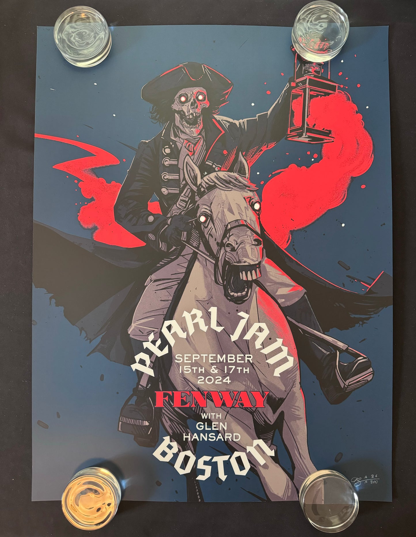 Pearl Jam Poster Boston, Massachusetts 2024 (Variant) - Oliver Barrett