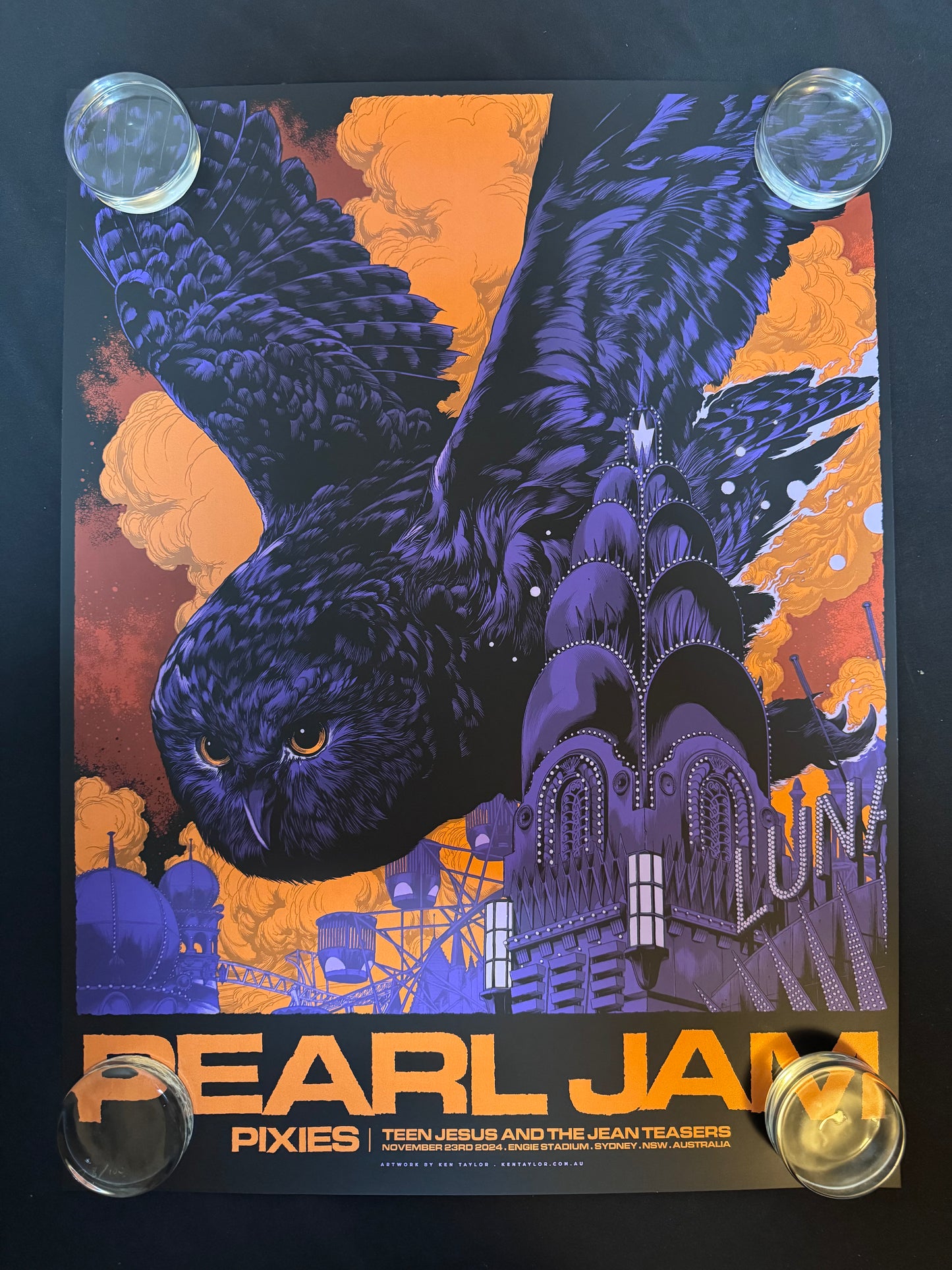 Pearl Jam Poster Sydney, Australia 2024 (Variant) - Ken Taylor