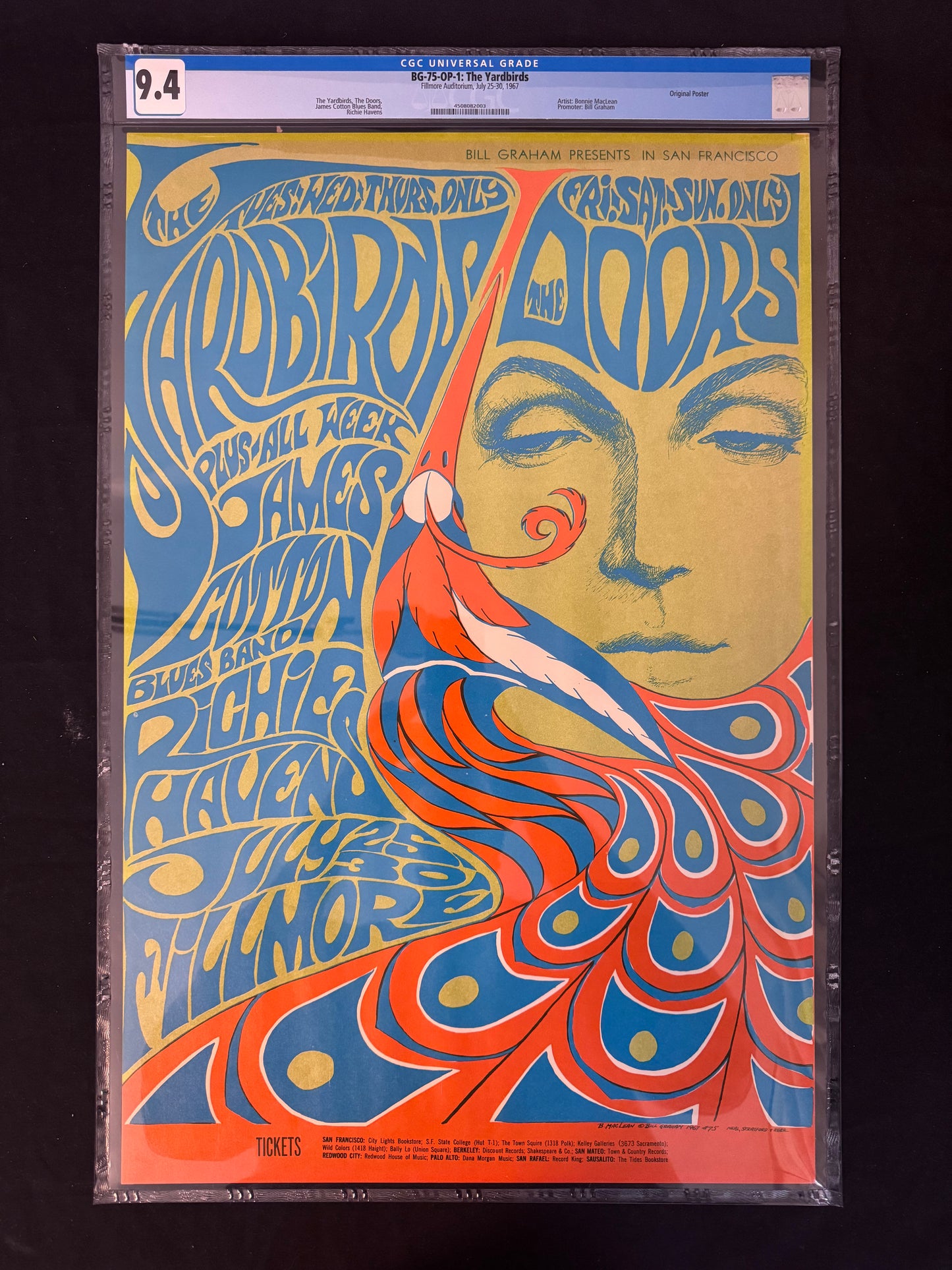 Yardbirds & The Doors San Francisco, California 1967 (BG75 OP-1) - Bonnie MacLean