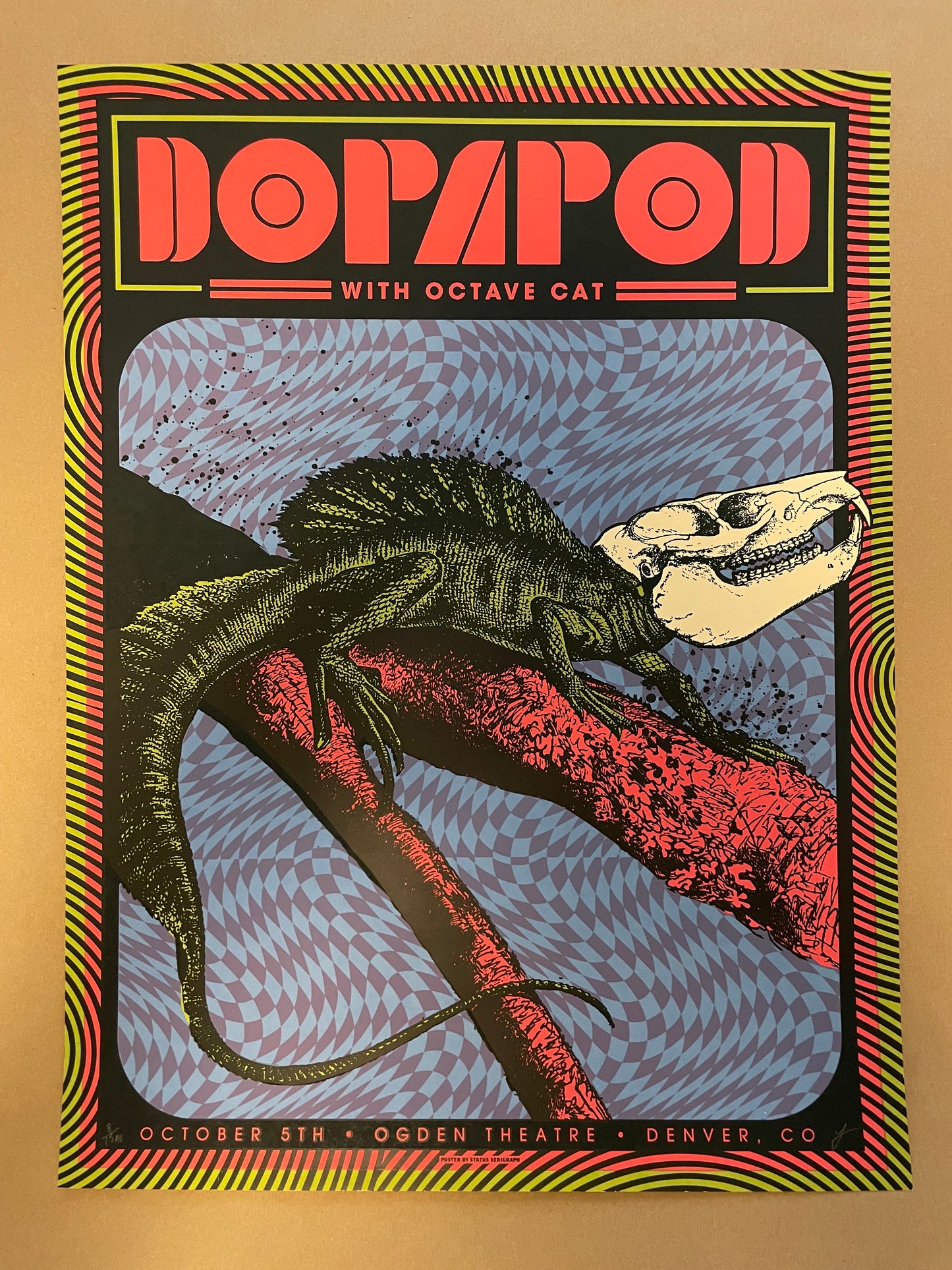 Dopapod Poster Denver, Colorado 2019 - Status Serigraph
