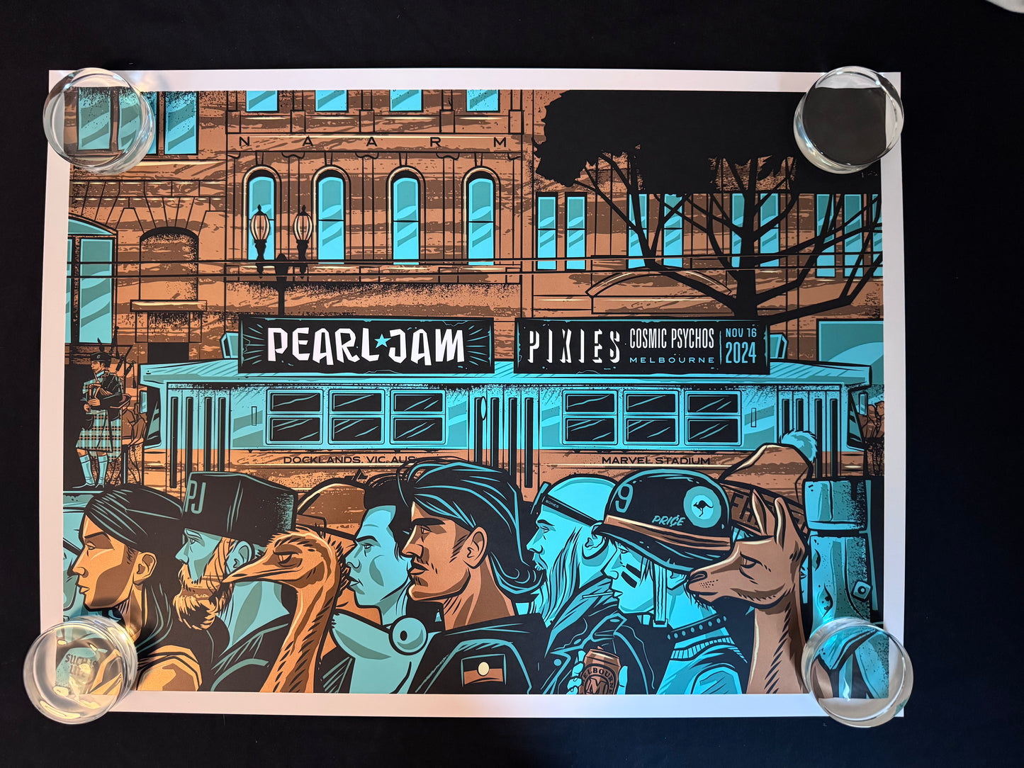 Pearl Jam Poster Melbourne, Australia 2024 - Travis Price