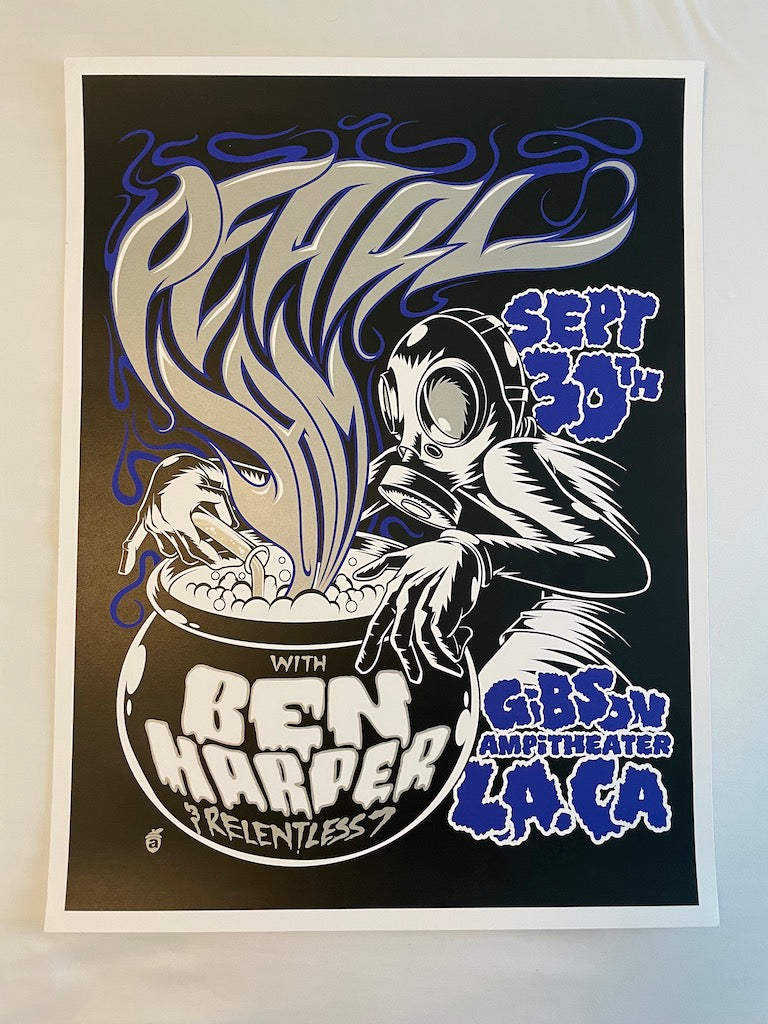 Pearl Jam Poster & Ben Harper Poster Los Angeles 2009 - Acorn