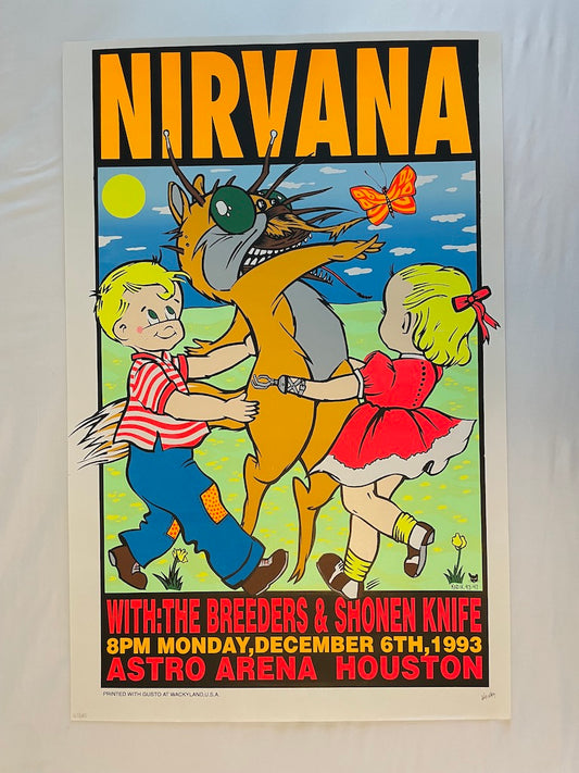 Nirvana Houston, Texas 1993 - Frank Kozik