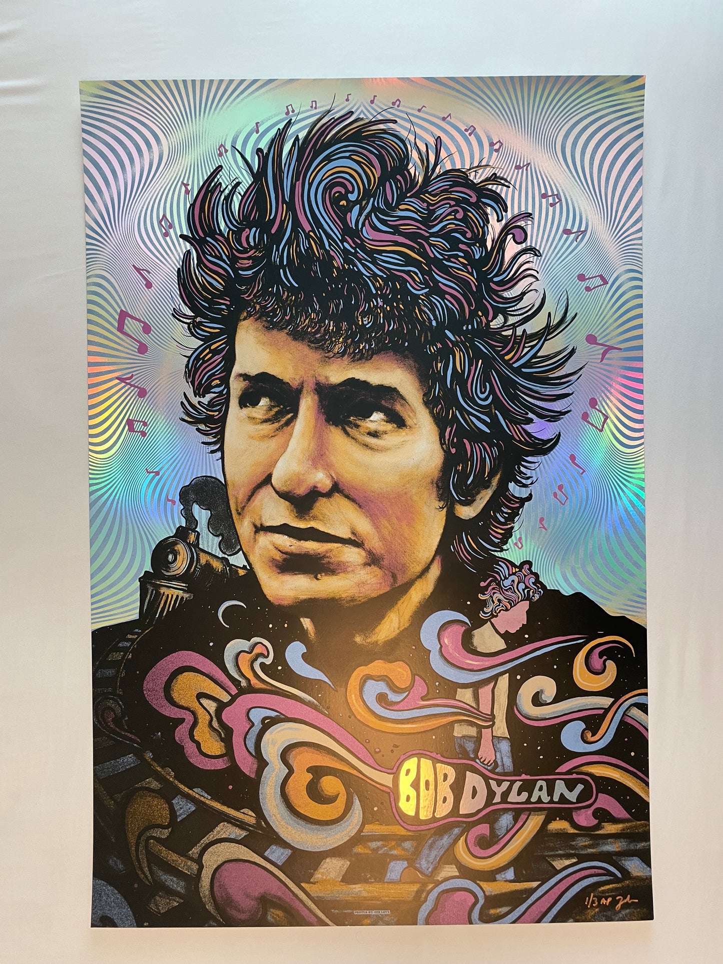 Bob Dylan Poster 2018 (Rainbow Foil) - Zeb Love