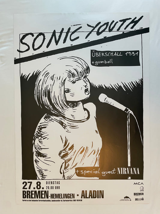 Sonic Youth & Nirvana Bremen, German 1991