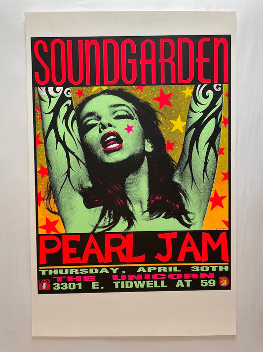 Soundgarden & Pearl Jam Houston, Texas 1992 - Frank Kozik