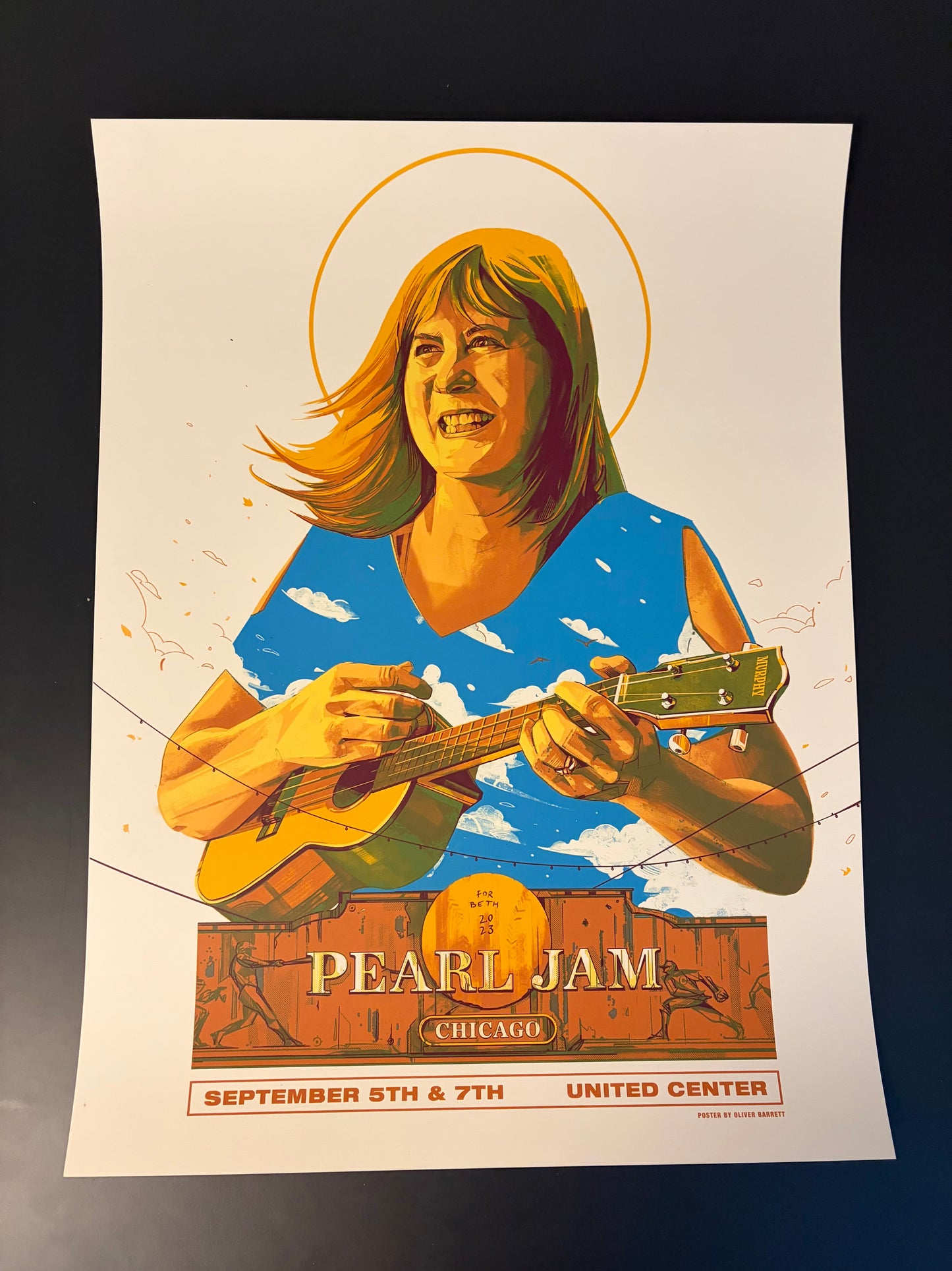 Pearl Jam Poster Chicago, Illinois 2023 - Oliver Barrett