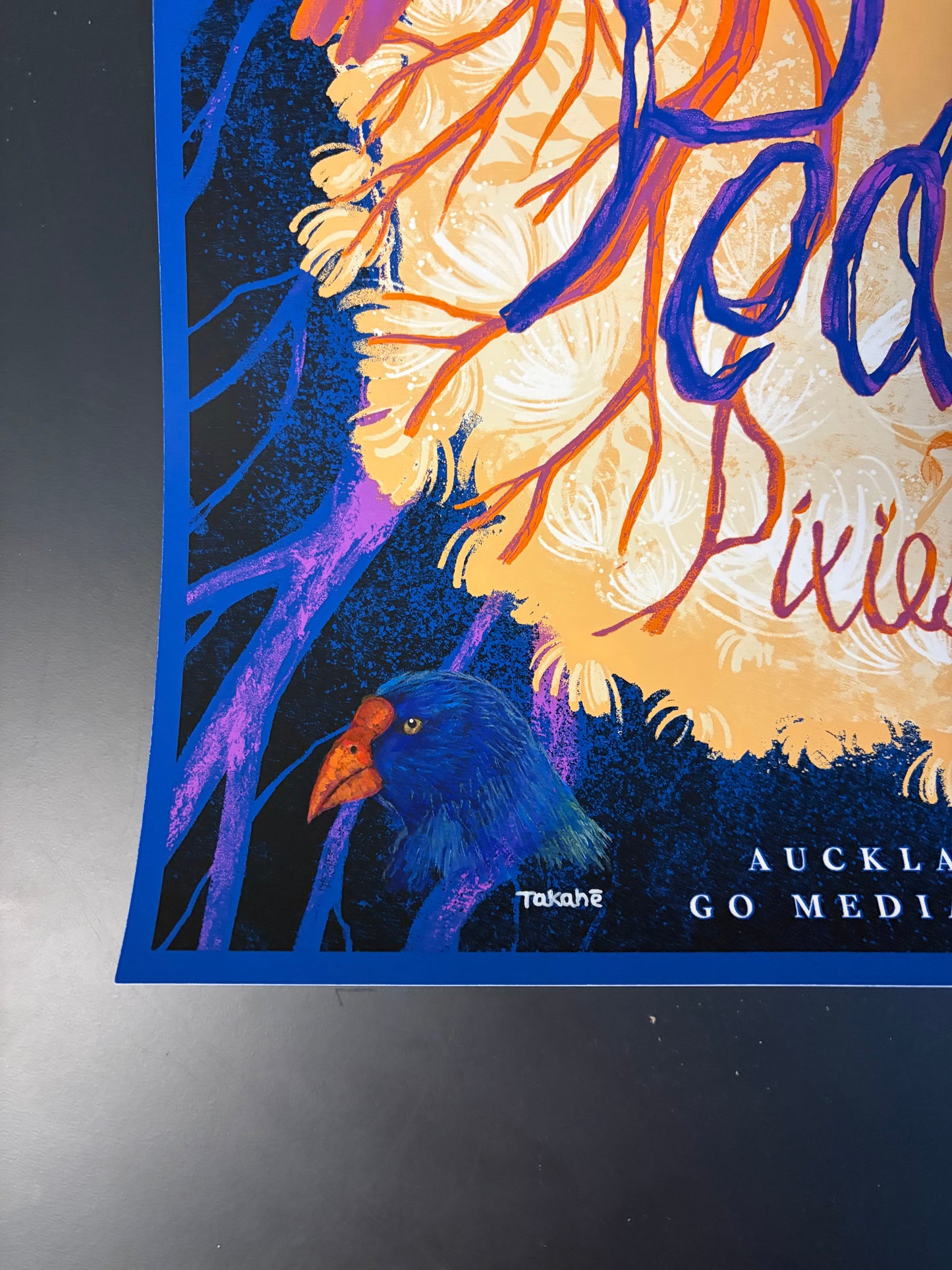 Pearl Jam Poster Auckland, New Zealand (Hand-Finished) 2024 - Bella Grace
