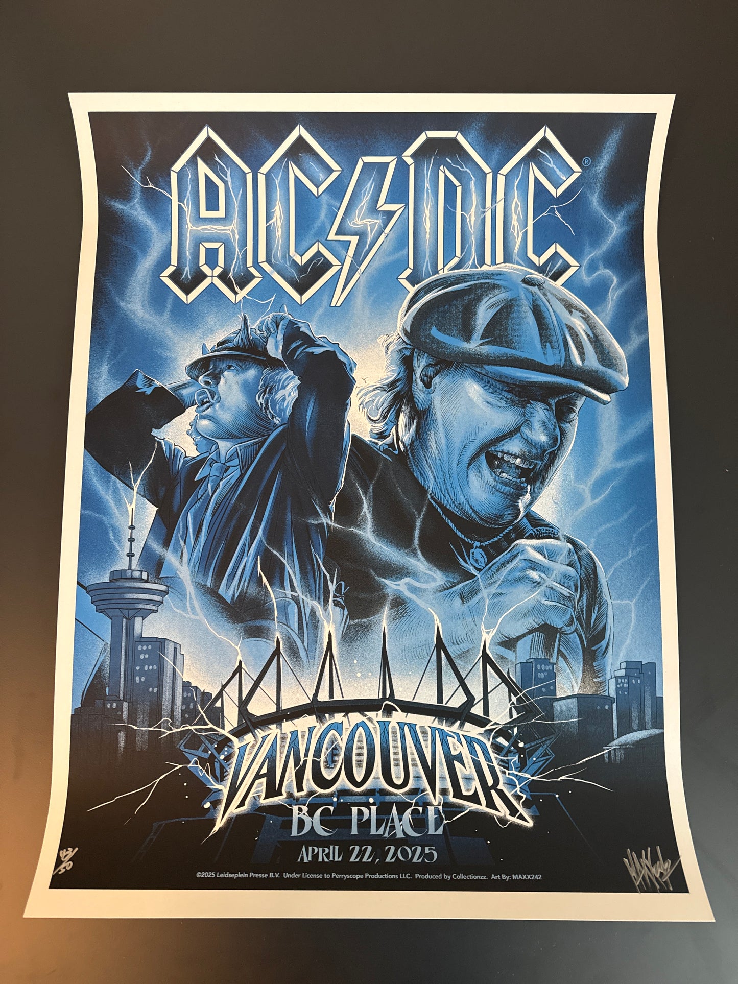 AC/DC Poster Vancouver, British Columbia 2025 - Maxx242