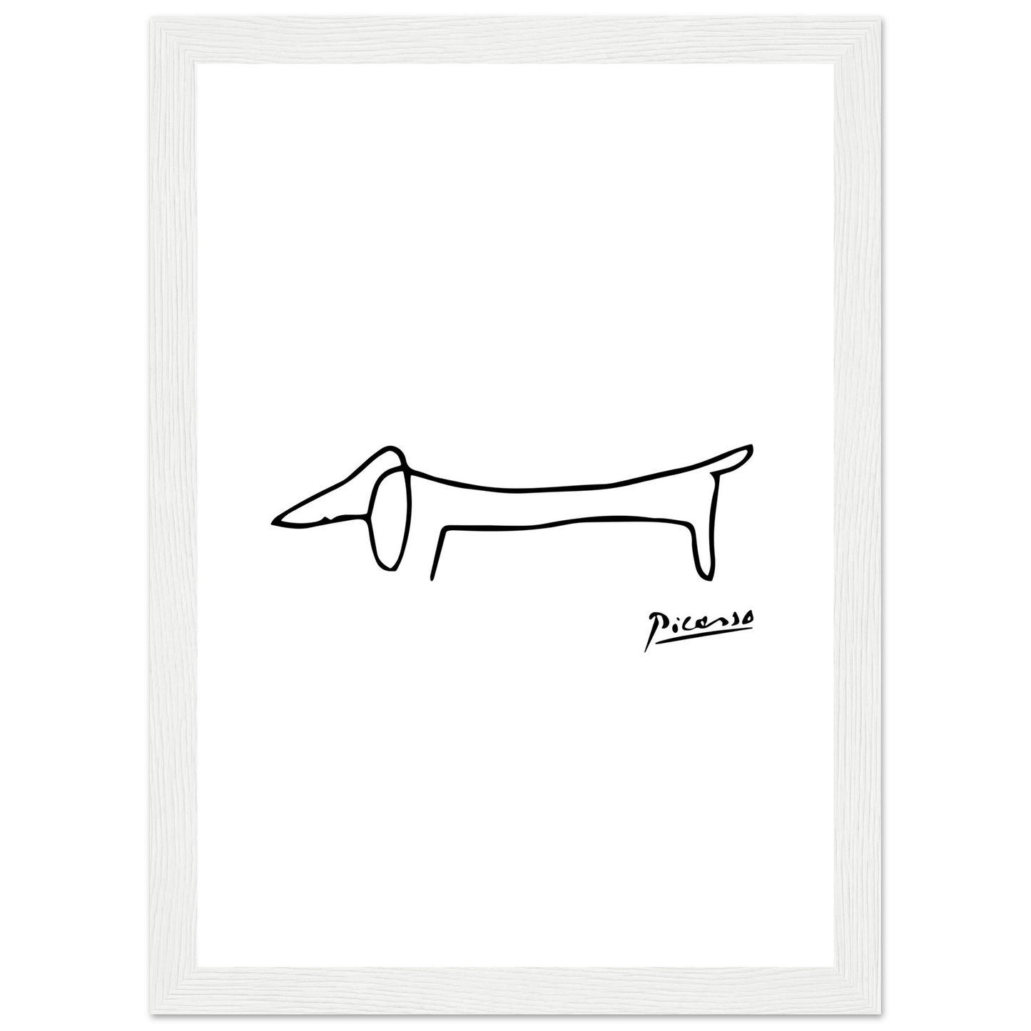 Pablo Picasso Dachshund Dog (Lump) Artwork Poster-6