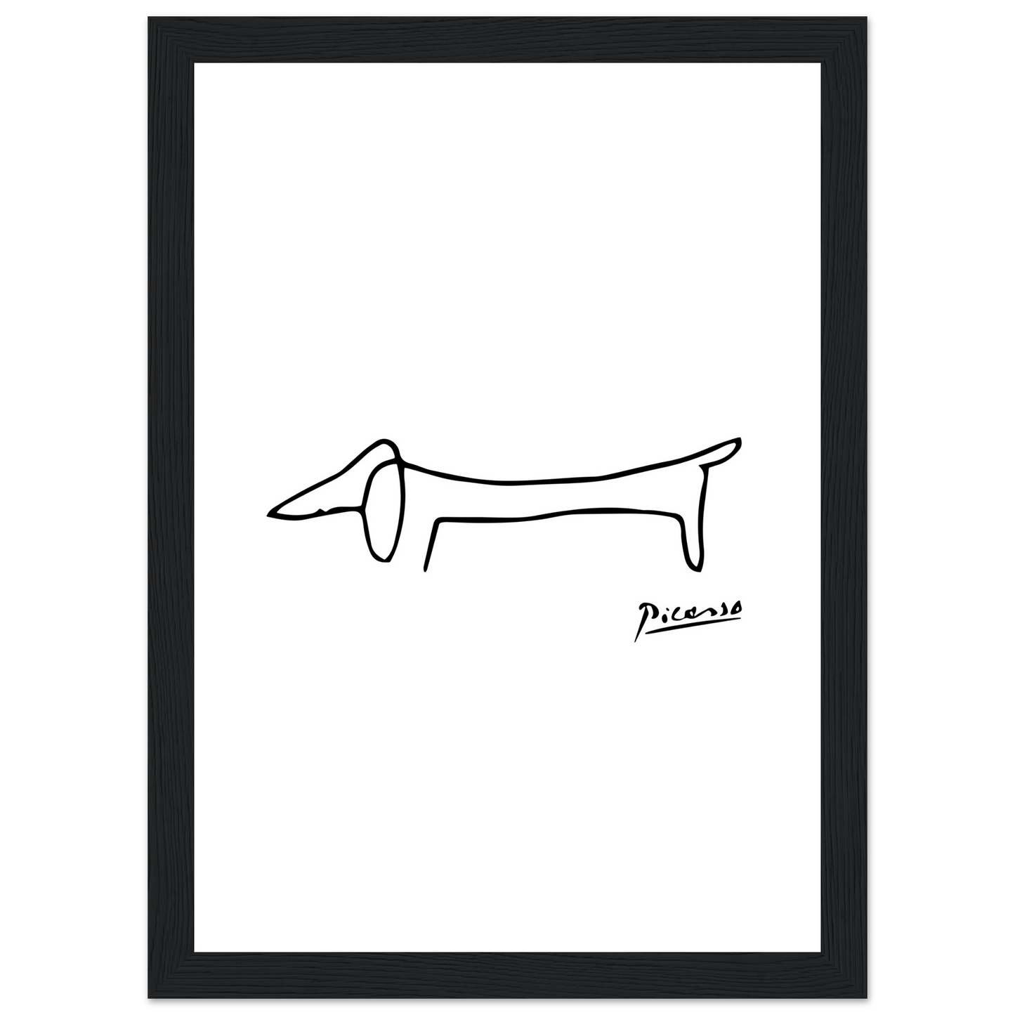 Pablo Picasso Dachshund Dog (Lump) Artwork Poster-2