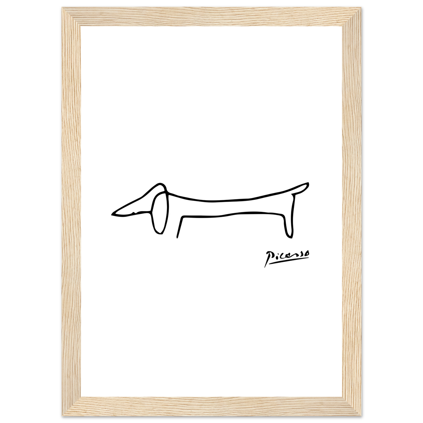 Pablo Picasso Dachshund Dog (Lump) Artwork Poster-5