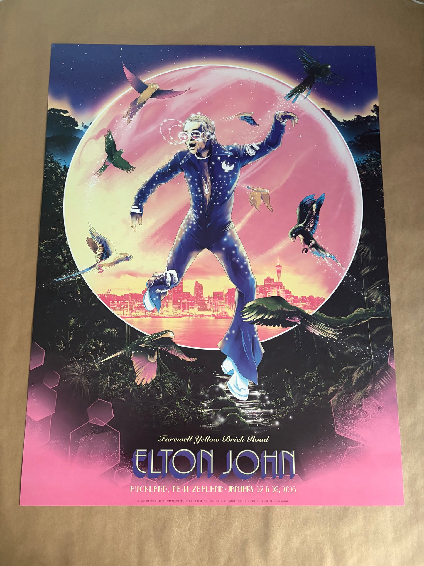 Elton John Poster Auckland, New Zealand 2023 - Ryan Sumatra