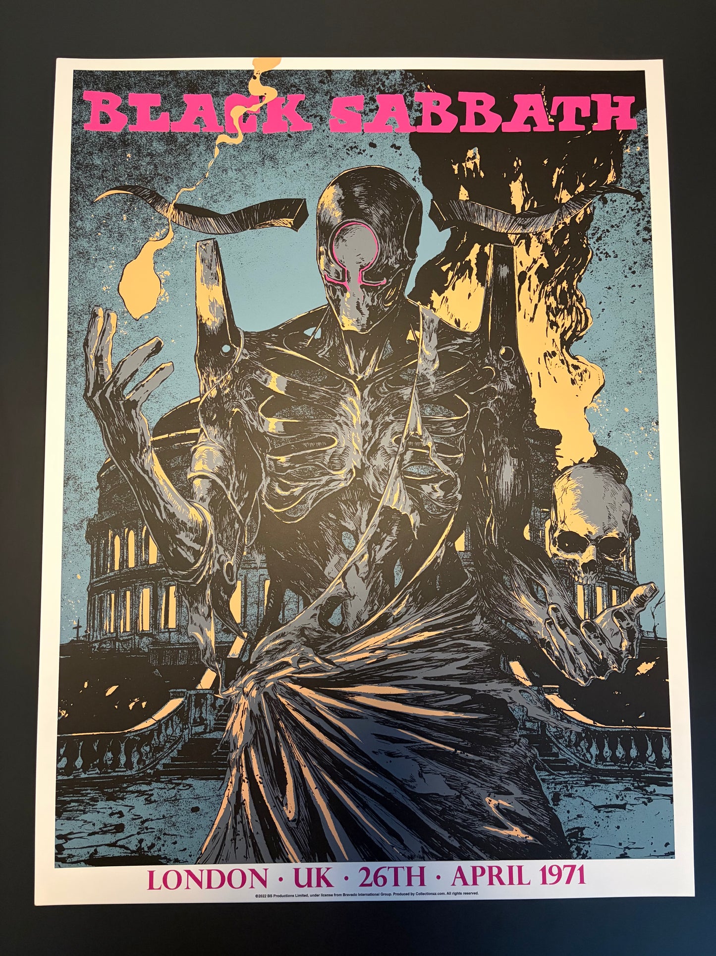 Black Sabbath Poster 1971 London, England 2022 - Massiveface