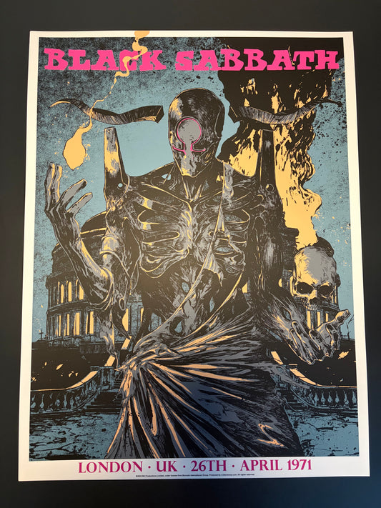 Black Sabbath Poster 1971 London, England 2022 - Massiveface