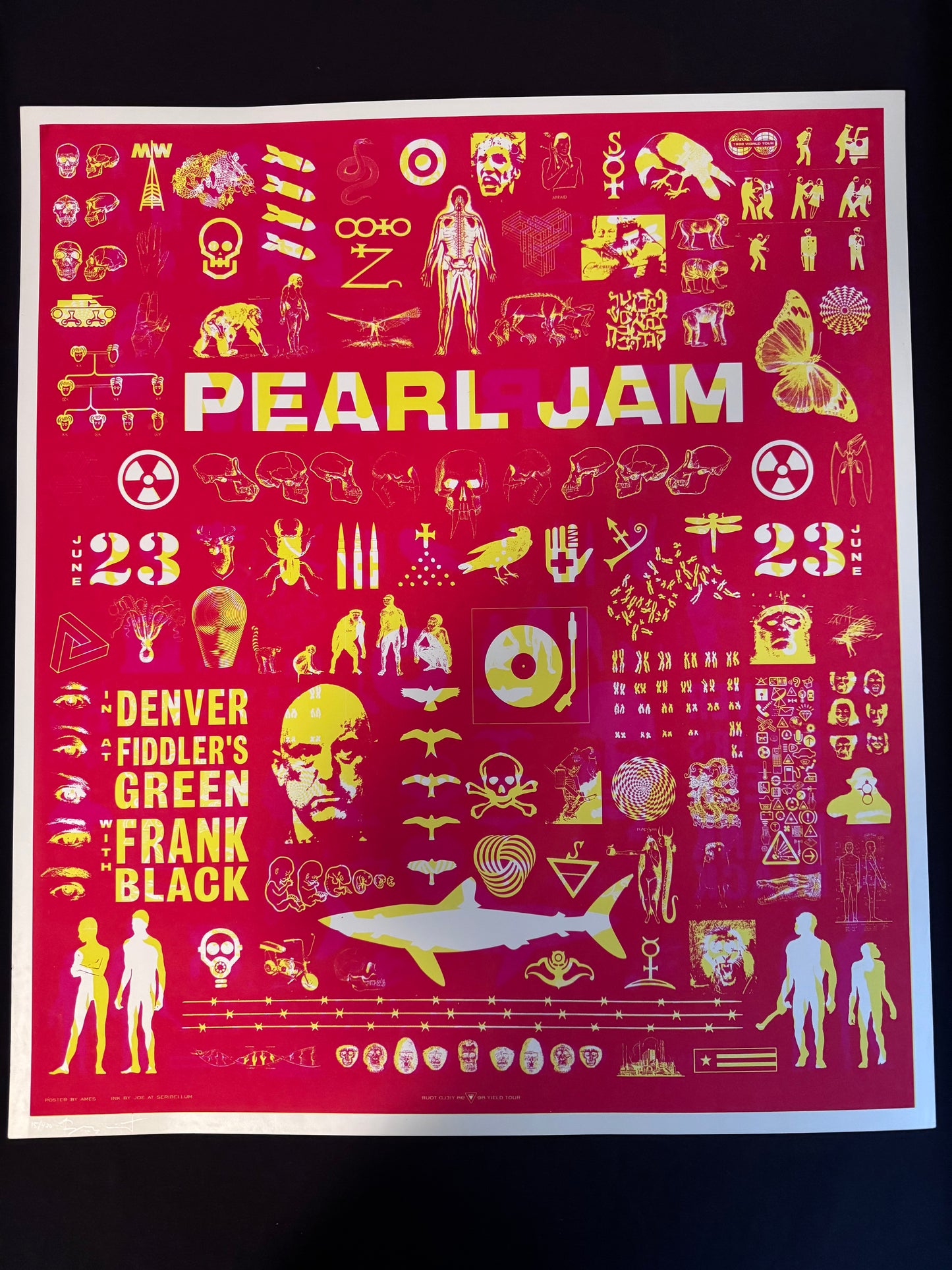 Pearl Jam Poster Denver, Colorado 1998 - Ames Design