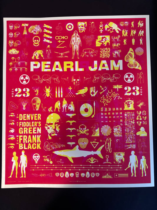 Pearl Jam Poster Denver, Colorado 1998 - Ames Design
