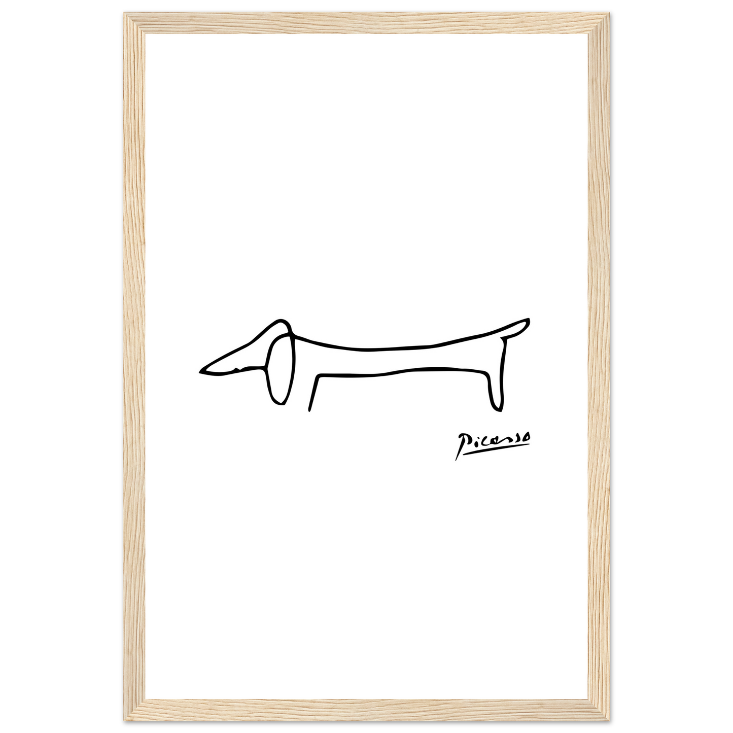 Pablo Picasso Dachshund Dog (Lump) Artwork Poster-8