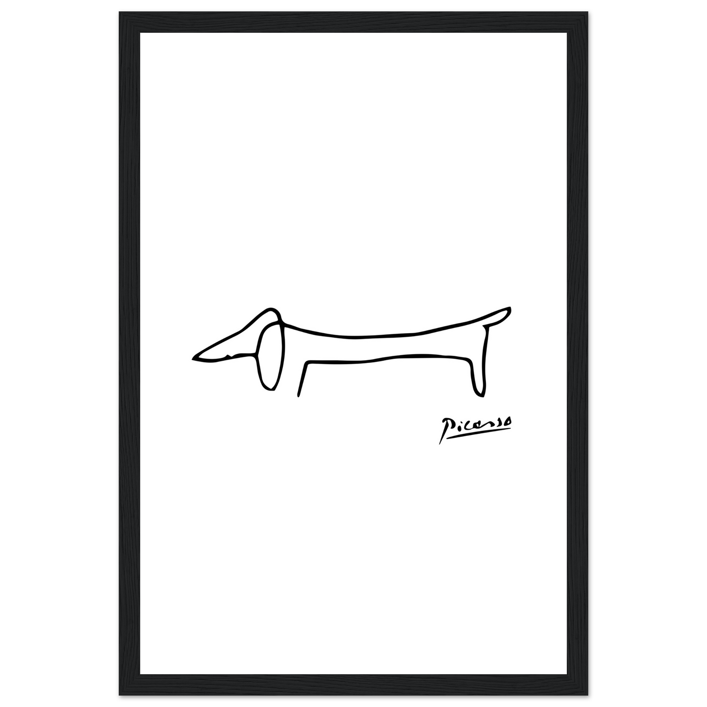 Pablo Picasso Dachshund Dog (Lump) Artwork Poster-7