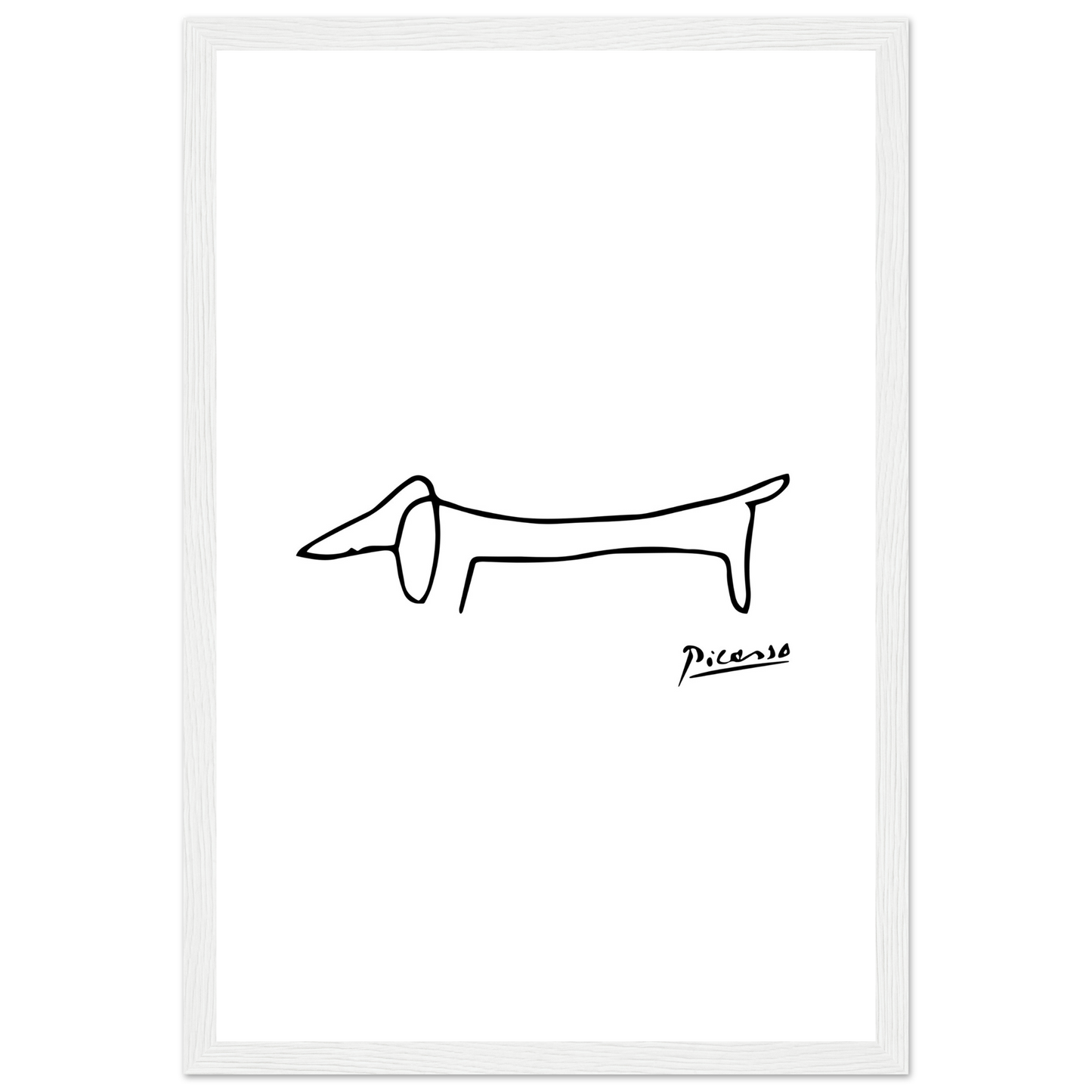 Pablo Picasso Dachshund Dog (Lump) Artwork Poster-9