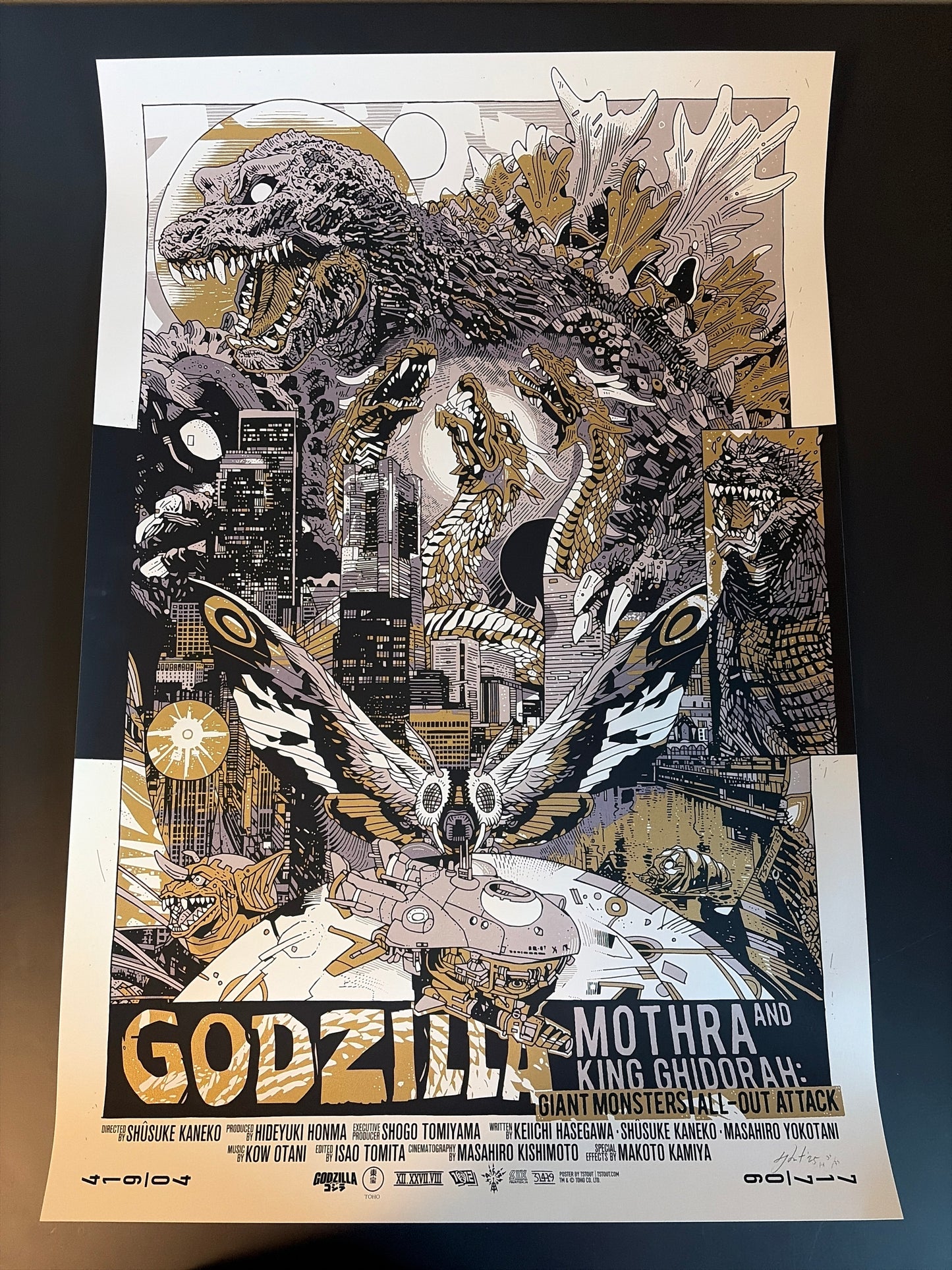 Godzilla: GMK Giant Monsters All-Out Attack (Gold Variant) 2025 - Tyler Stout