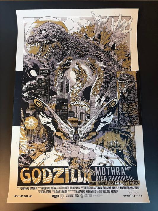 Godzilla: GMK Giant Monsters All-Out Attack (Gold Variant) 2025 - Tyler Stout