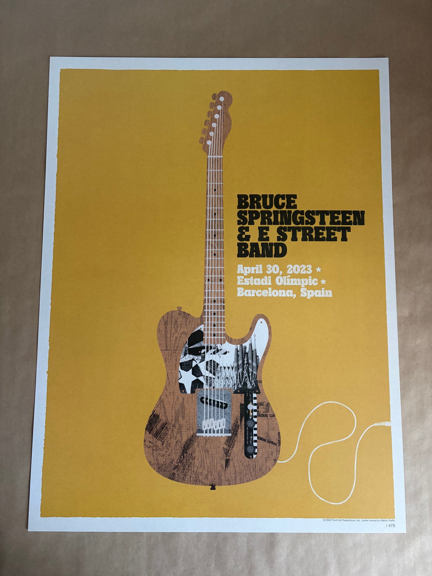 Bruce Springsteen Poster Barcelona, Spain 2024 - Matt Needle