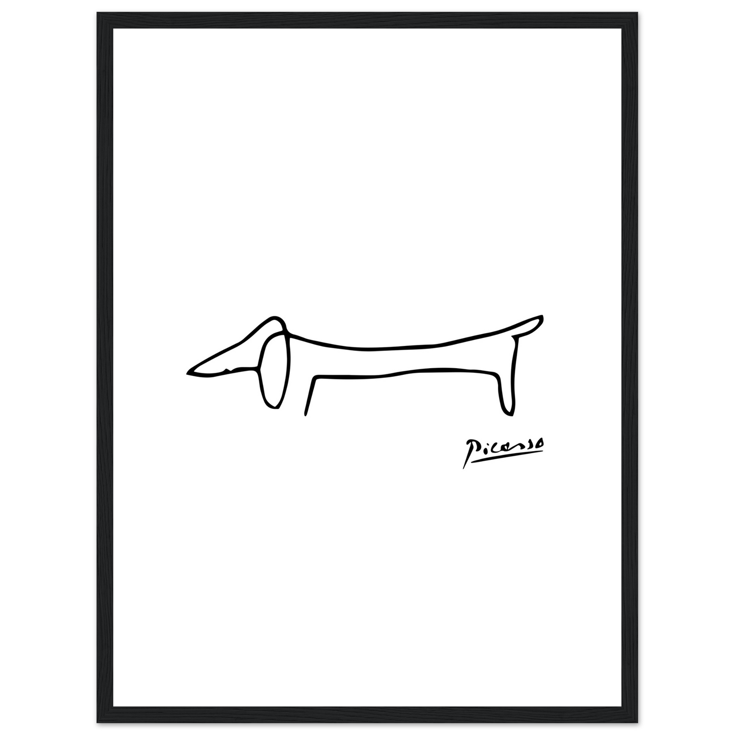 Pablo Picasso Dachshund Dog (Lump) Artwork Poster-11